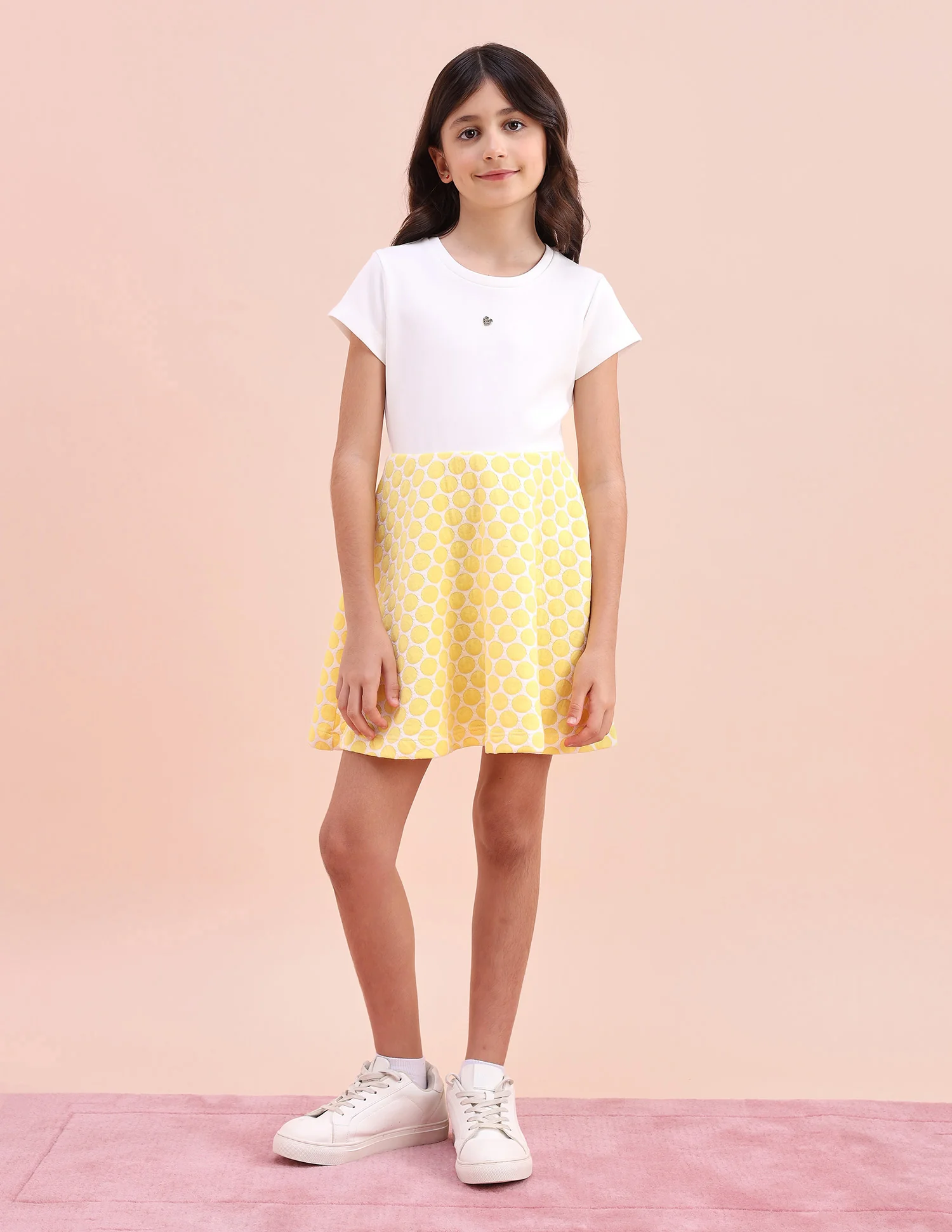 Girls Polka Dots Fit & Flare Dress - Image 4