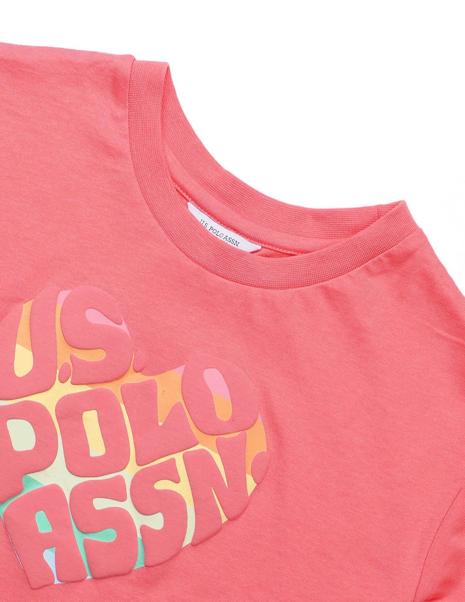 Girls Puff Print Regular Fit T-Shirt - Image 8