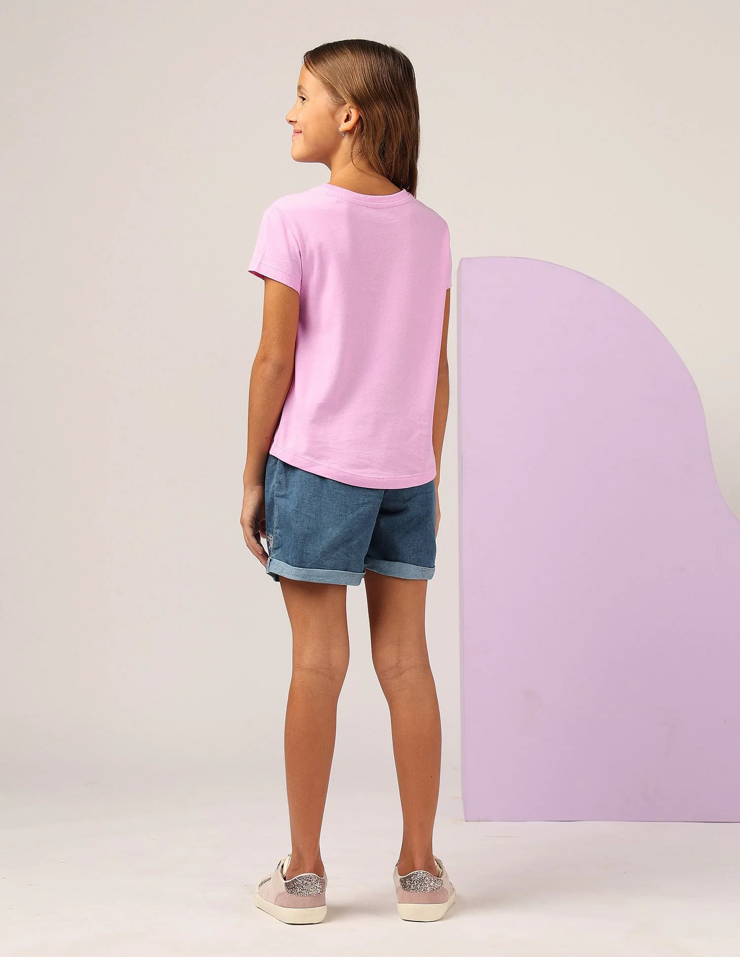 Girls Puff Print Relaxed Fit T-Shirt - Image 5