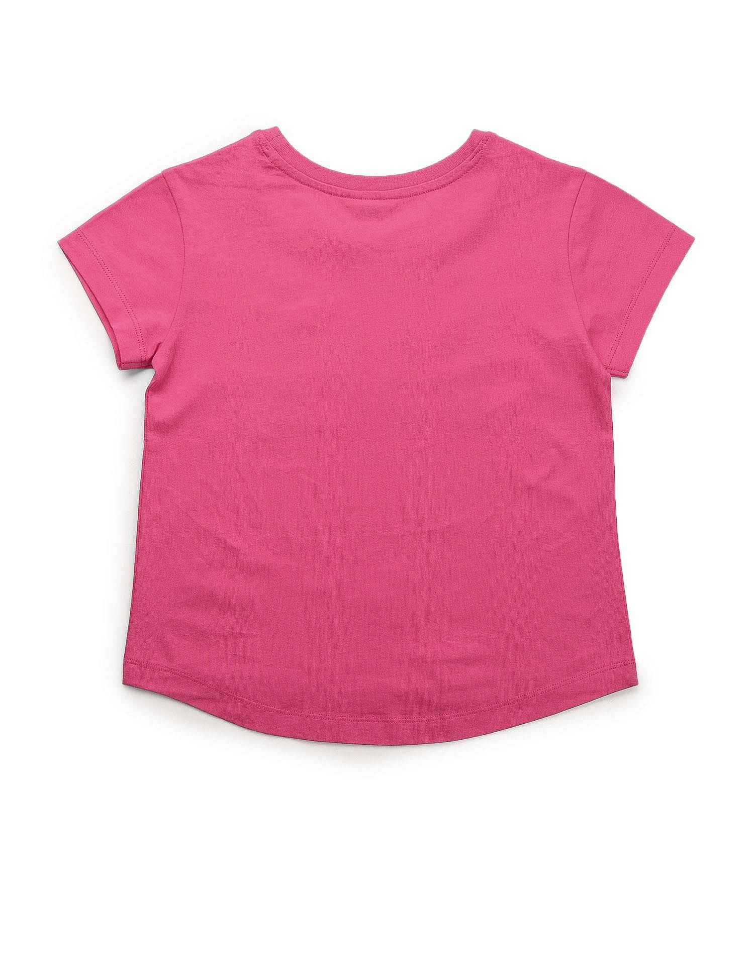 Girls Puff Print Relaxed Fit T-Shirt - Image 6