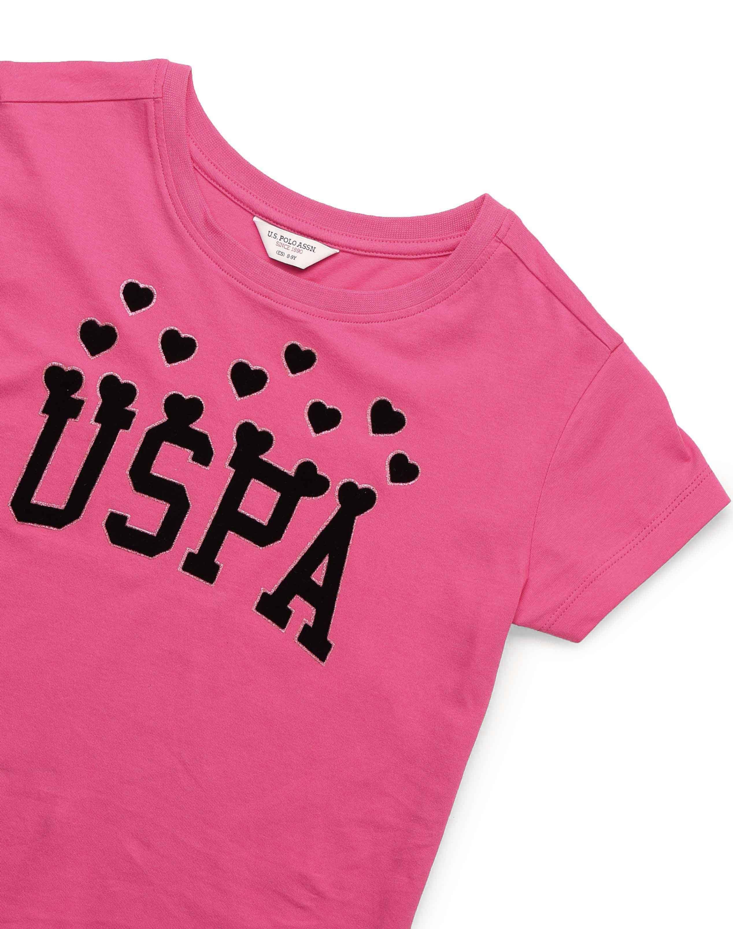 Girls Puff Print Relaxed Fit T-Shirt - Image 8