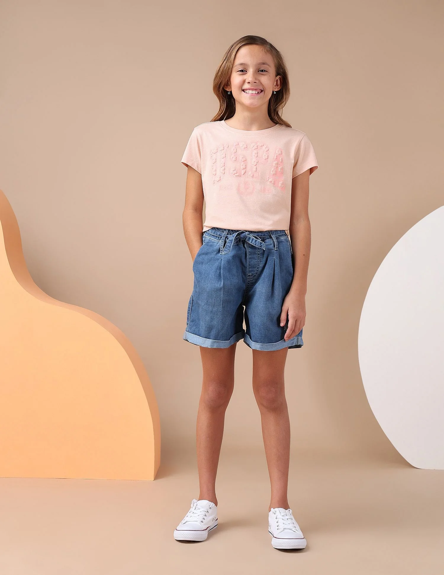 Girls Puff Print Relaxed Fit T-Shirt - Image 3