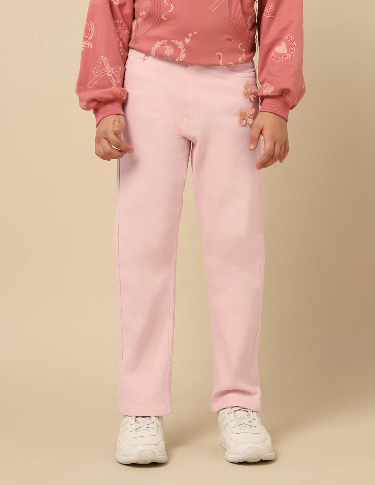 Girls Regular Fit Mid Rise Jeans - Image 6