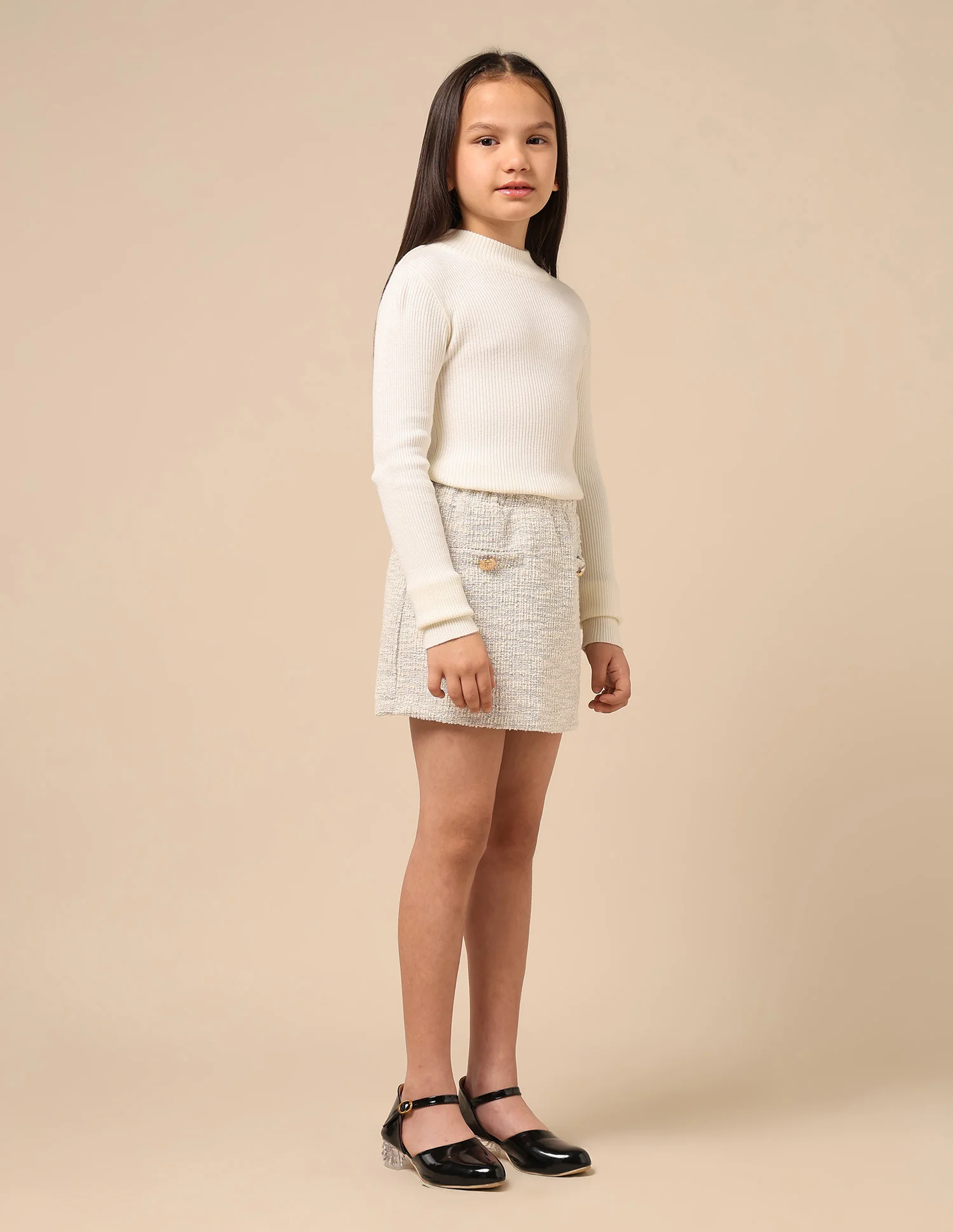 Girls Regular Fit Straight Skirt - Image 4