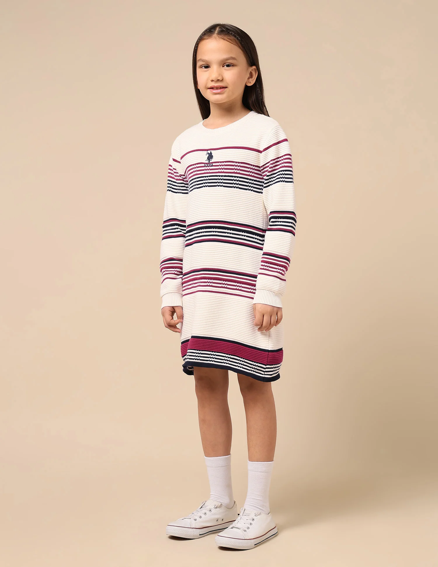 Girls Regular Fit Sweater Dress - Image 4