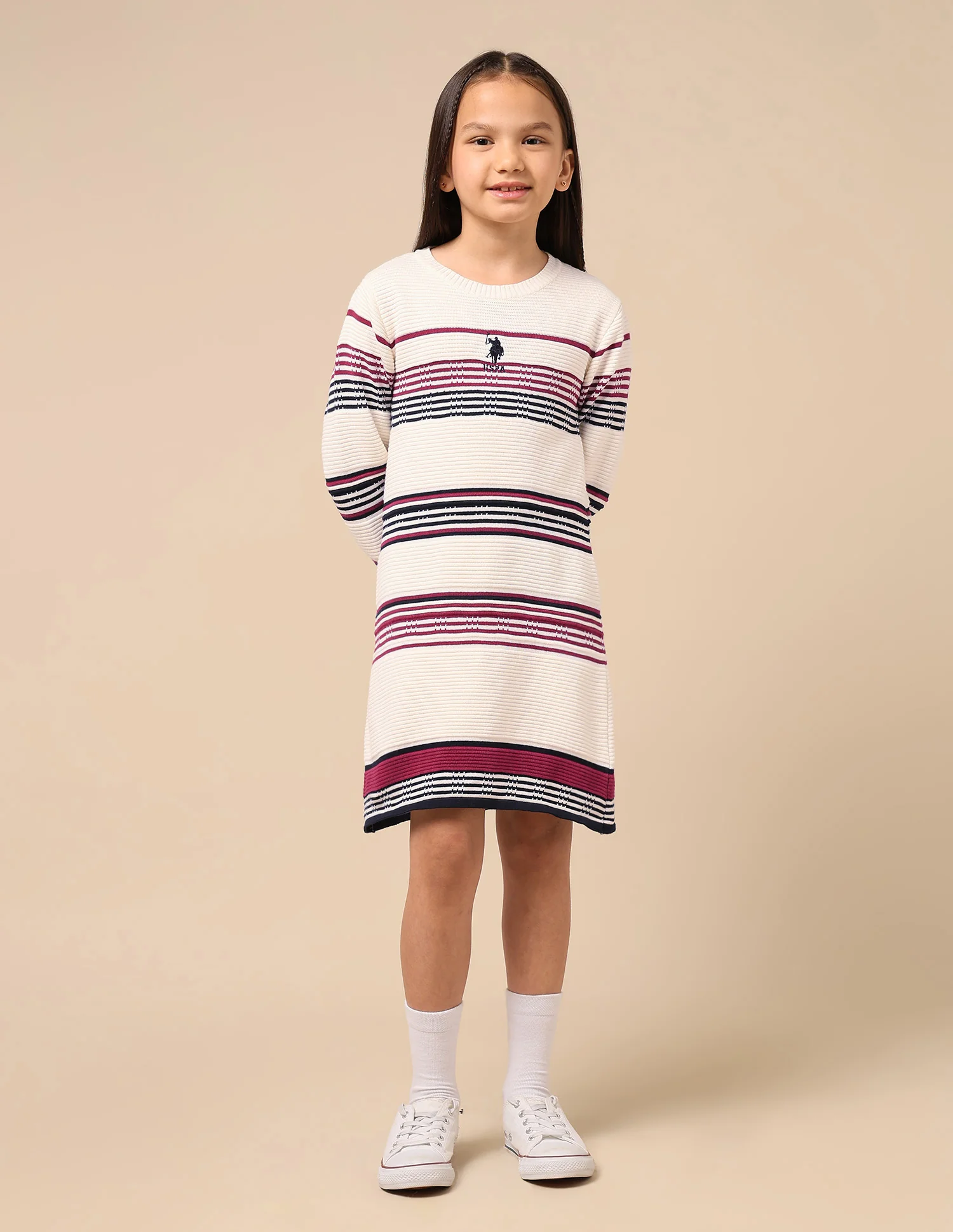 Girls Regular Fit Sweater Dress - Image 6