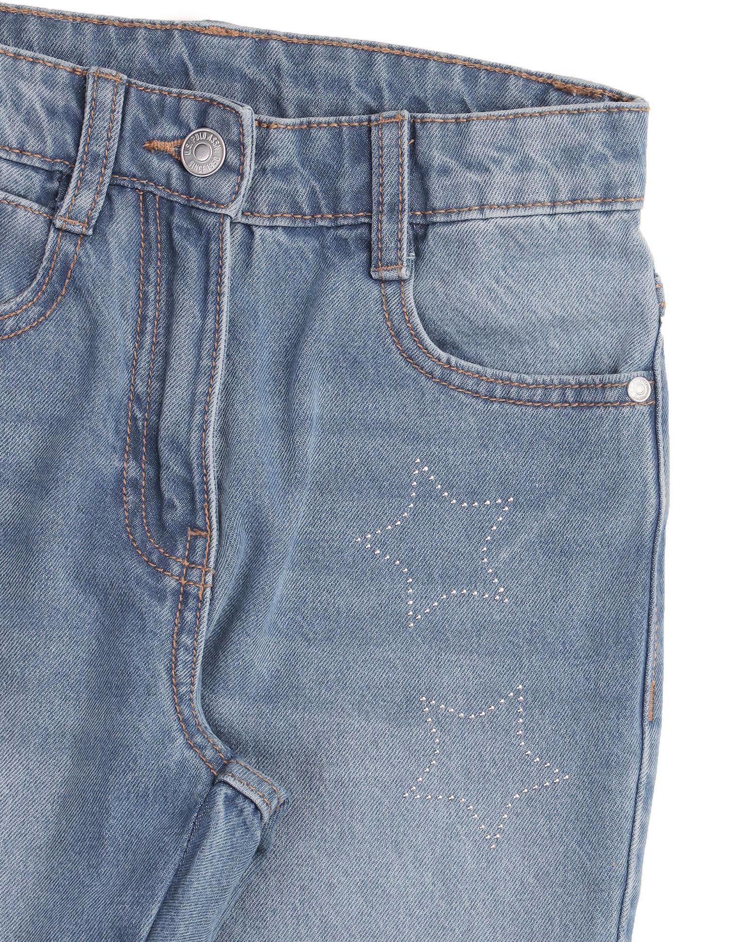 Girls Regular Fit Whiskered Jeans - Image 2