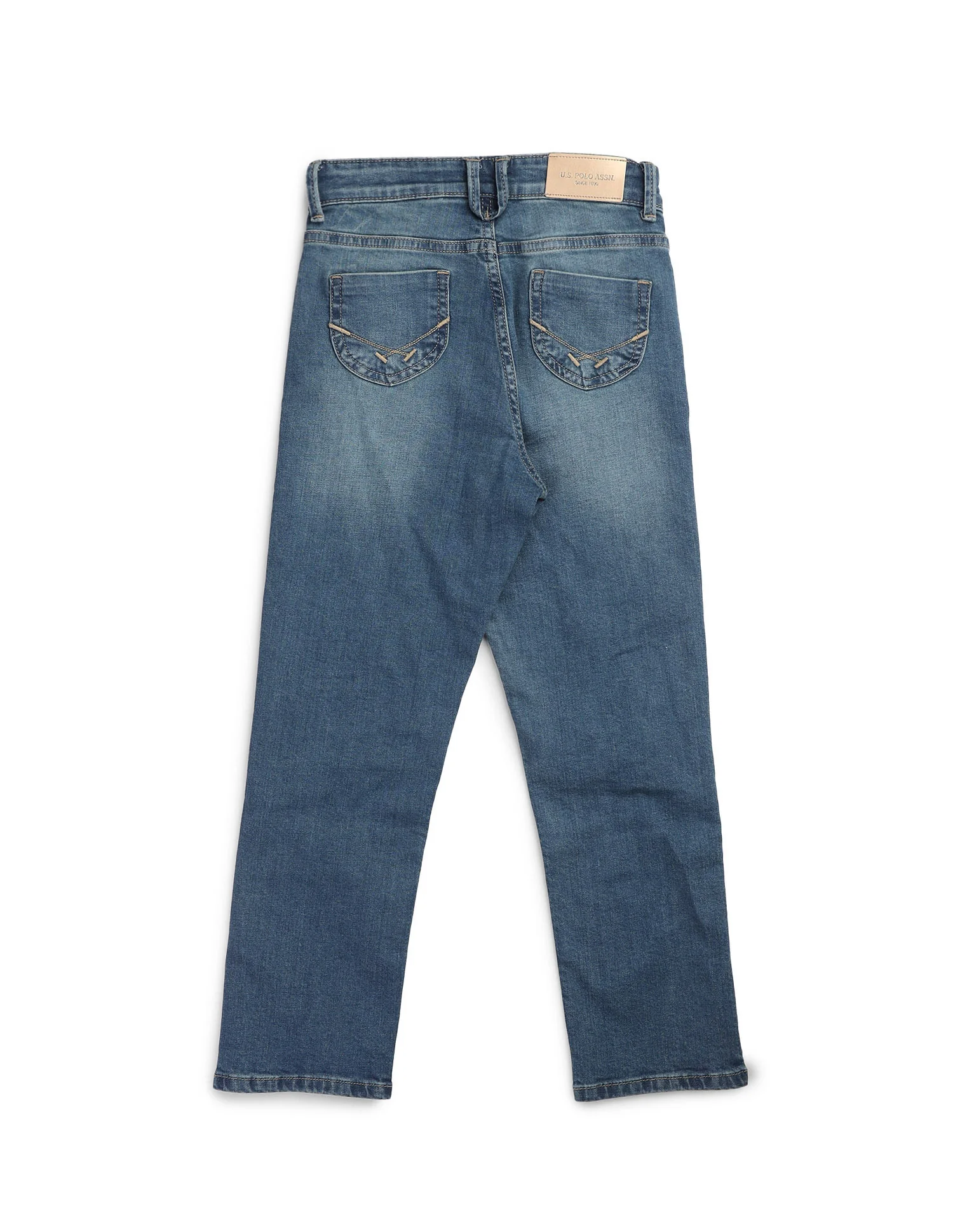 Girls Regular Fit Whiskered Jeans - Image 10