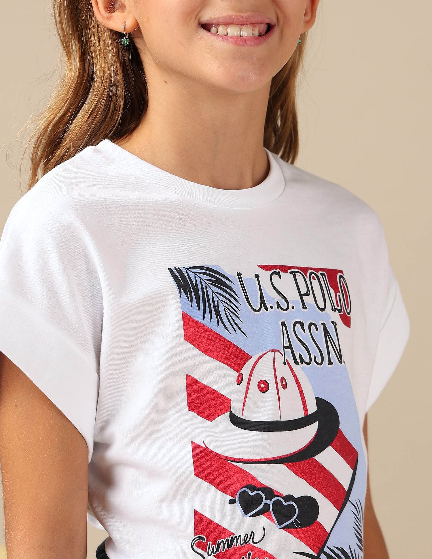 Girls Resort Graphic Cotton T-Shirt - Image 6