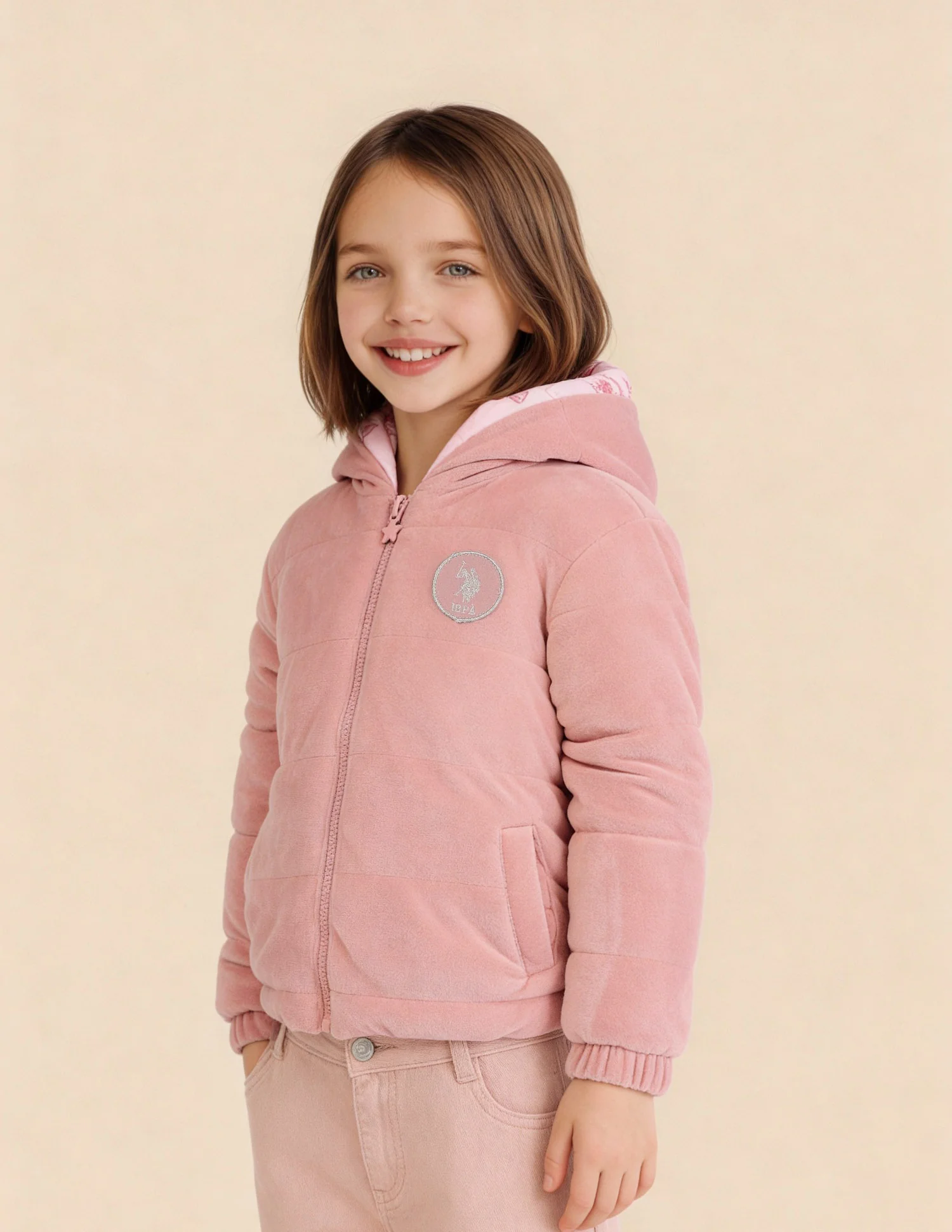 Girls Reversible Regular Fit Jacket - Image 7