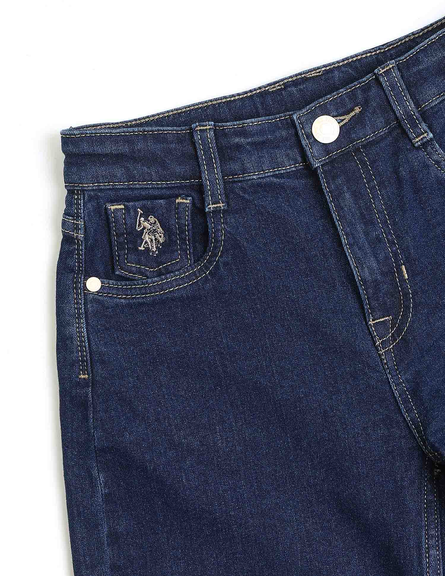 Girls Rinsed Barrel Fit Jeans - Image 2