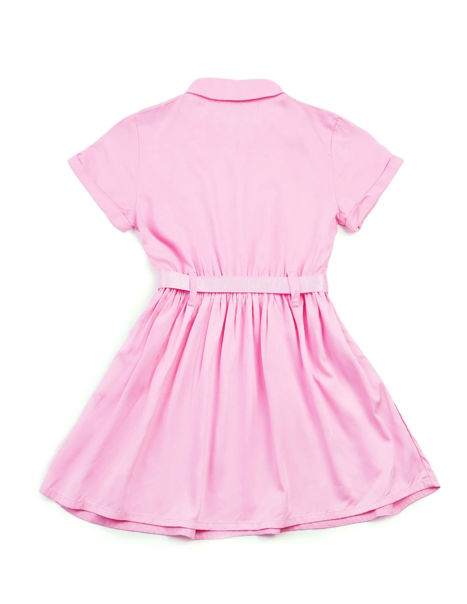 Girls Satin Shirt Dress - Image 7
