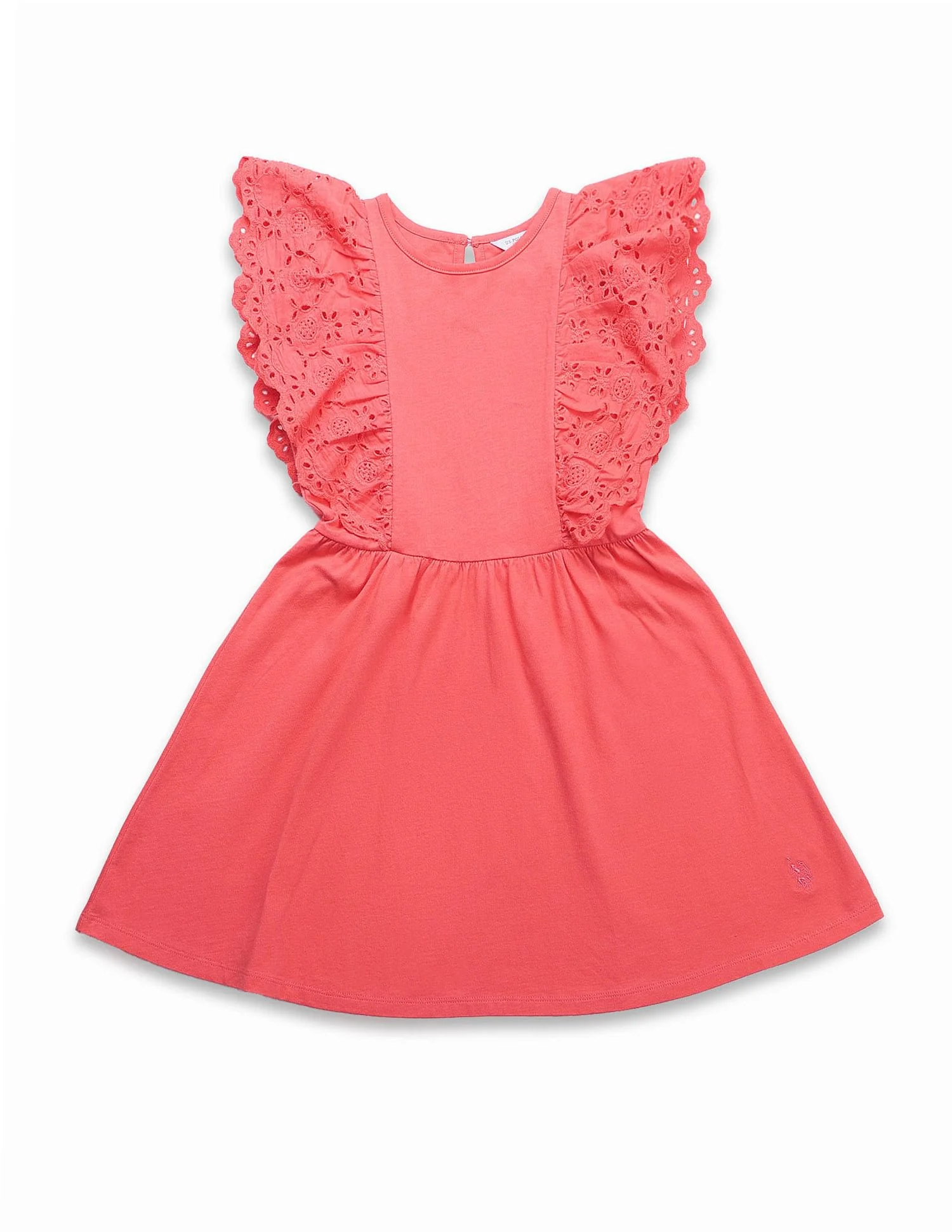 Girls Schiffli Fit And Flare Dress - Image 6