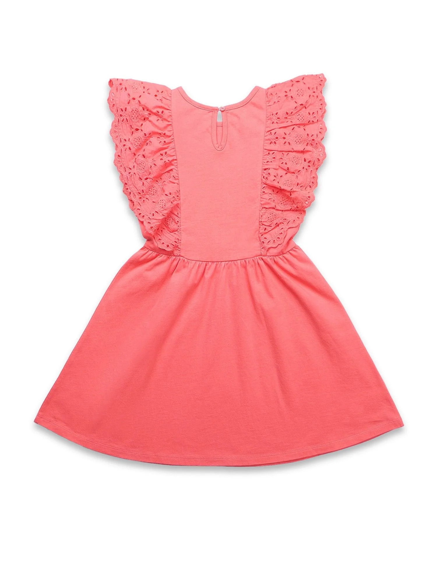 Girls Schiffli Fit And Flare Dress - Image 7