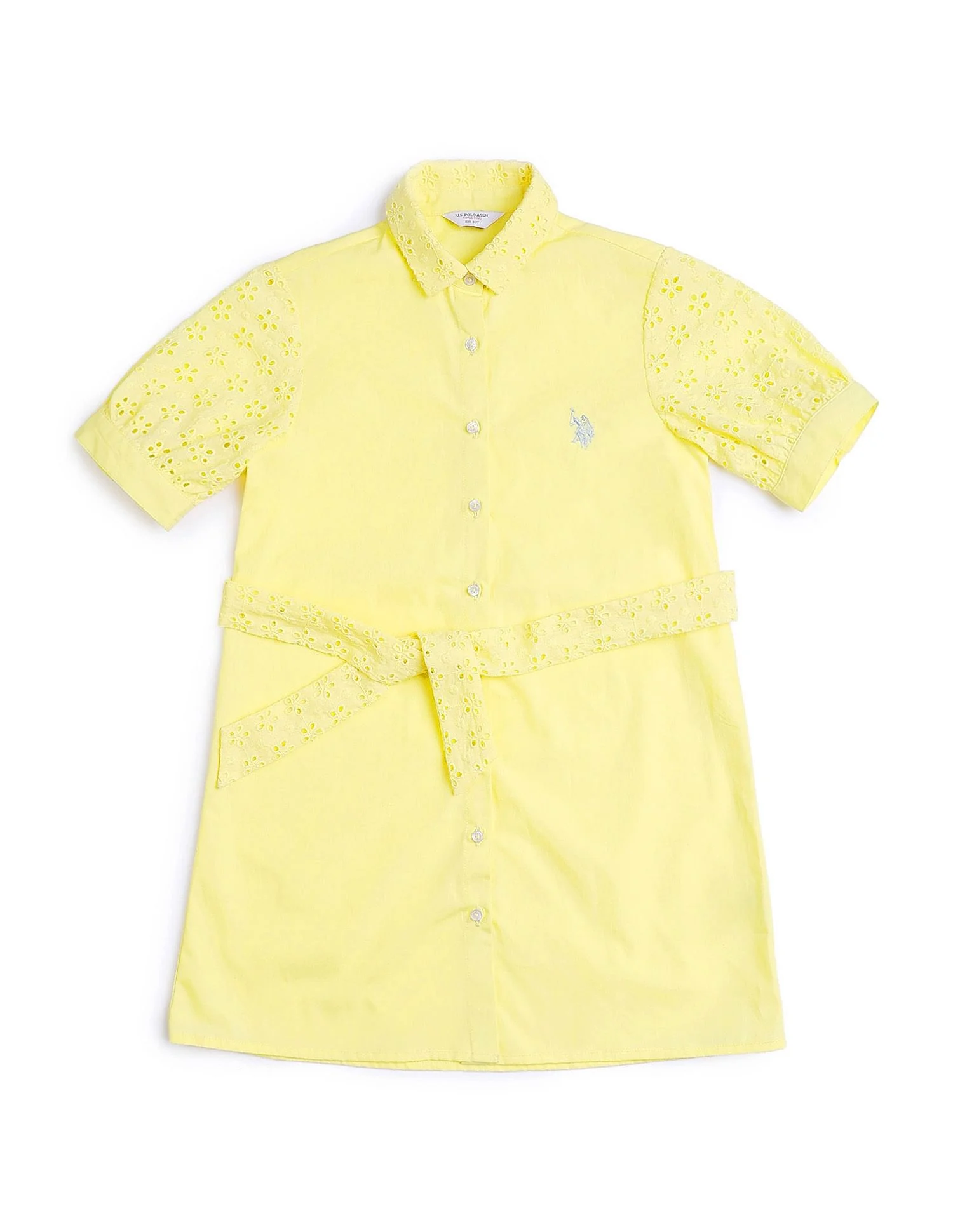 Girls Schiffli Shirt Dress - Image 6