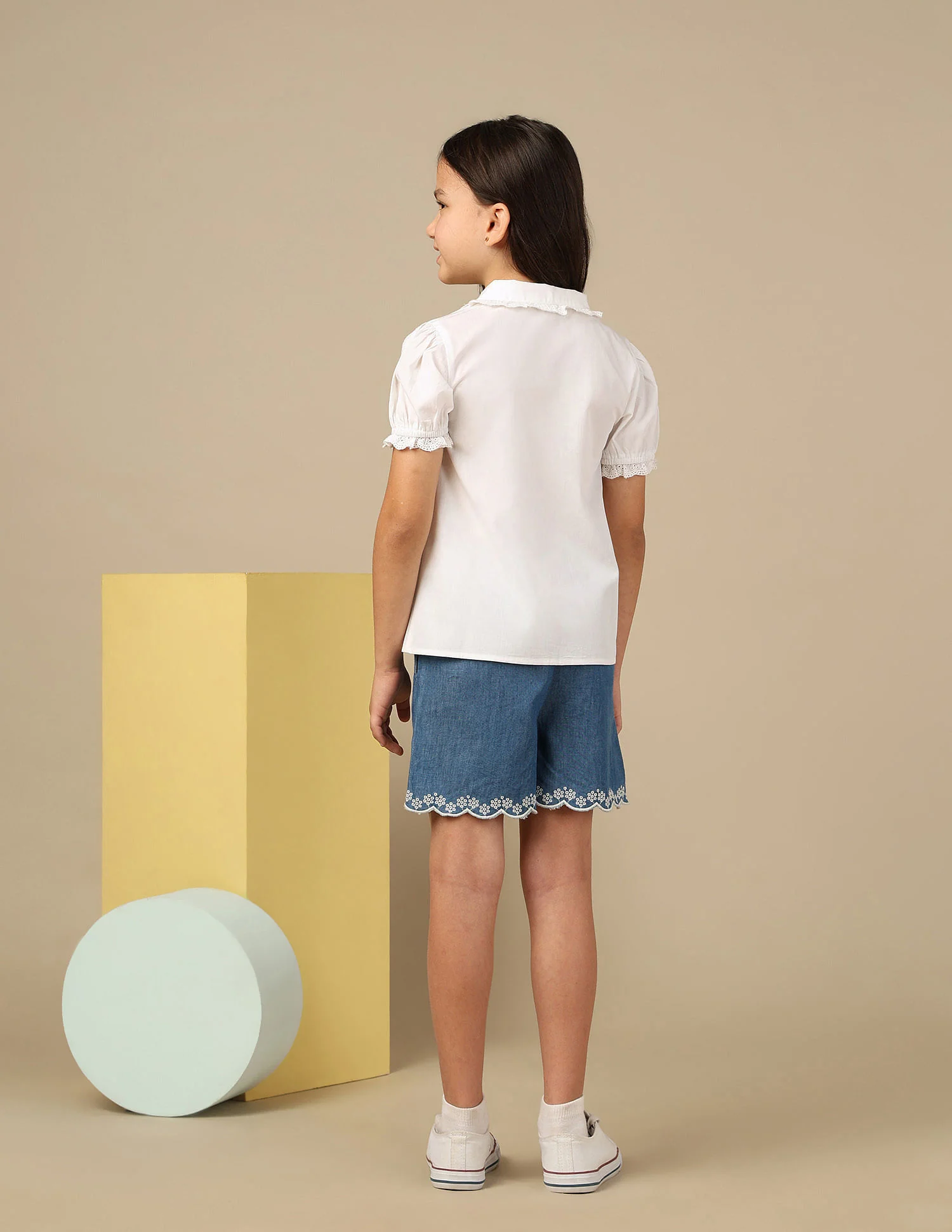 Girls Schiffli Top - Image 4