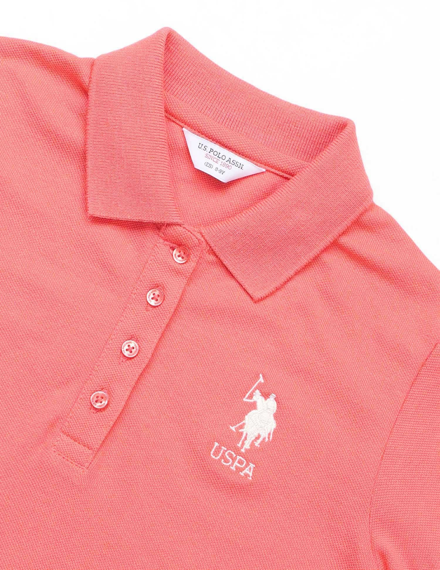 Girls Solid A Line Polo Dress - Image 8