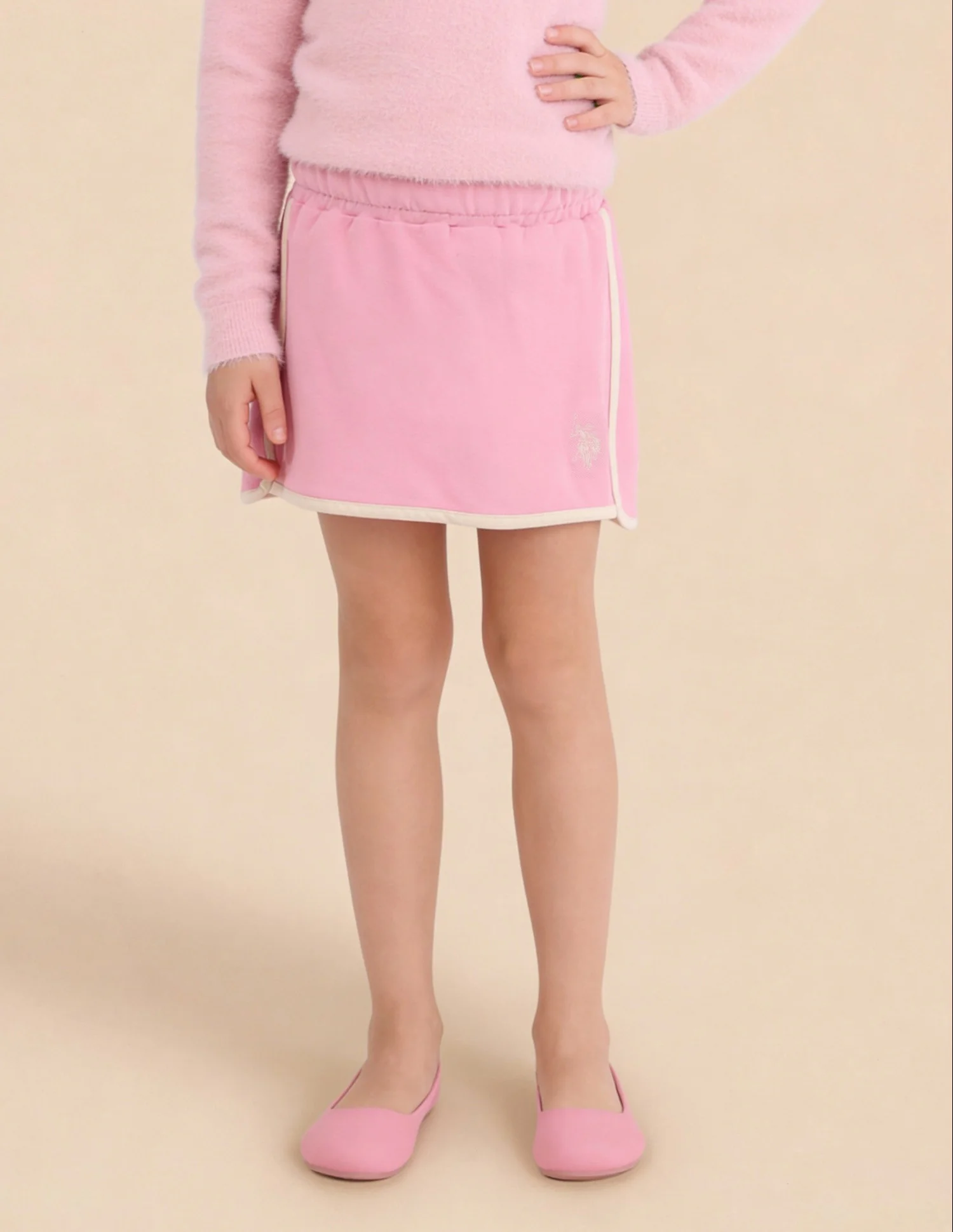 Girls Solid A-Line Skirt - Image 3