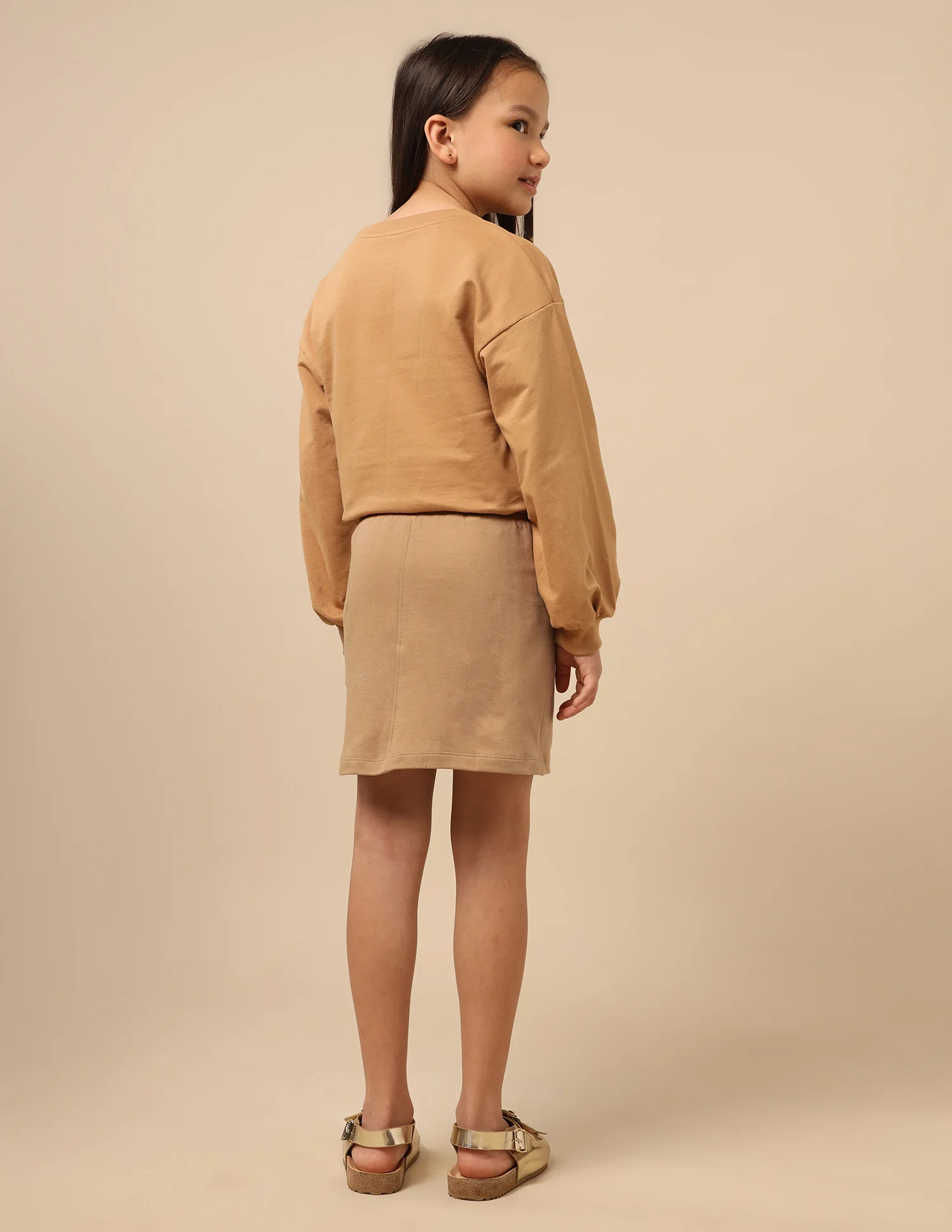 Girls Solid A-Line Skirt - Image 5