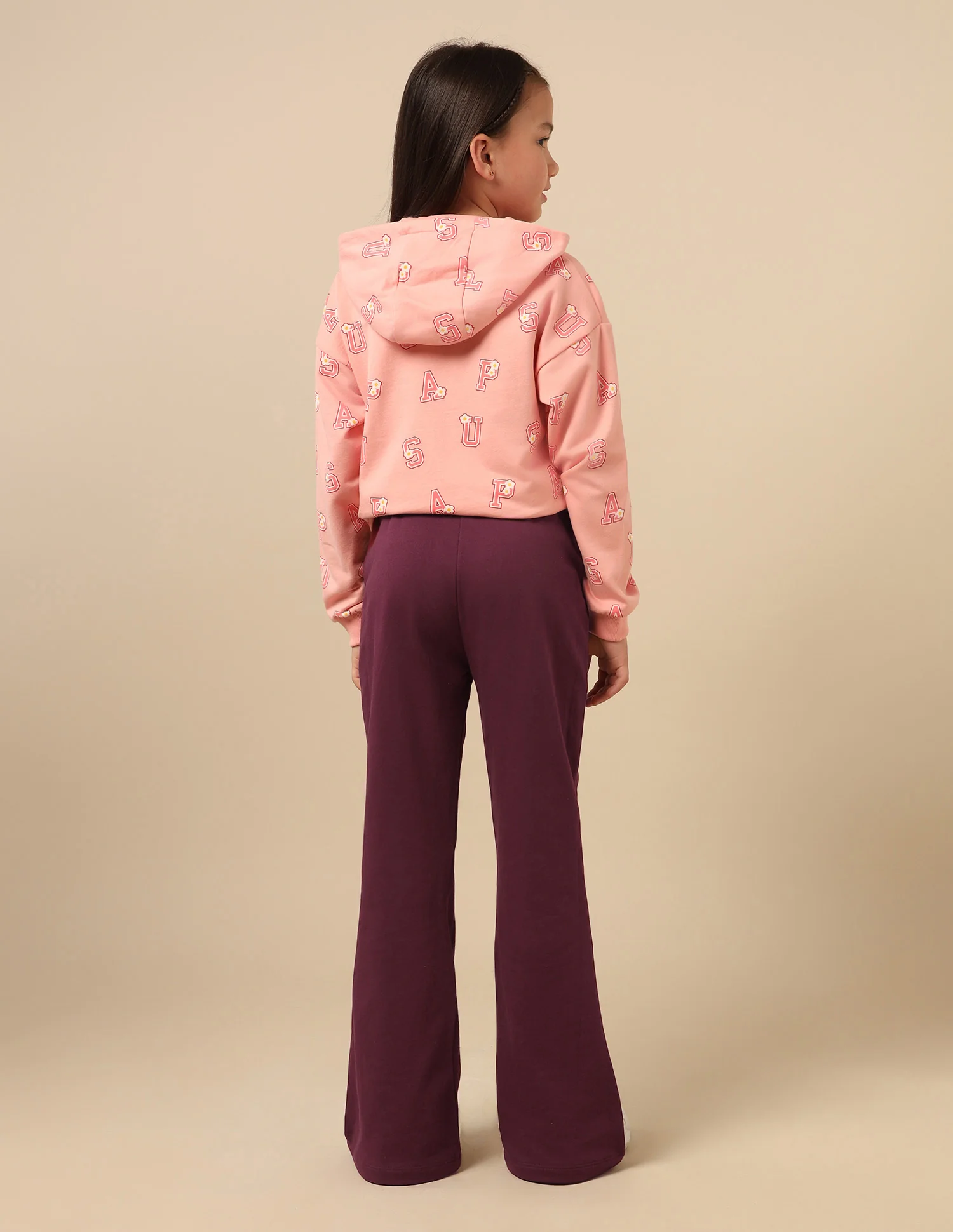 Girls Solid Bootcut Track Pants - Image 5