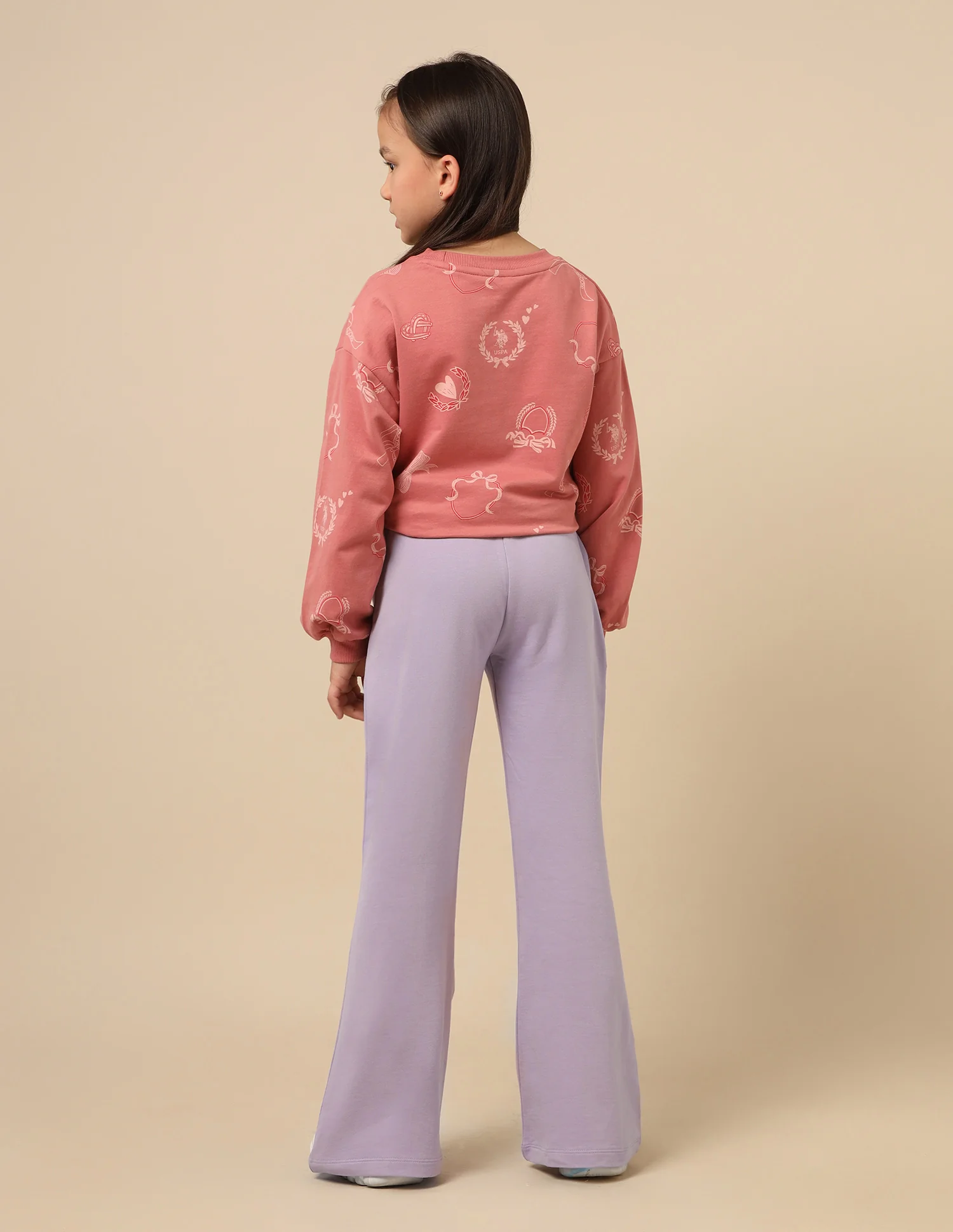 Girls Solid Bootcut Track Pants - Image 5