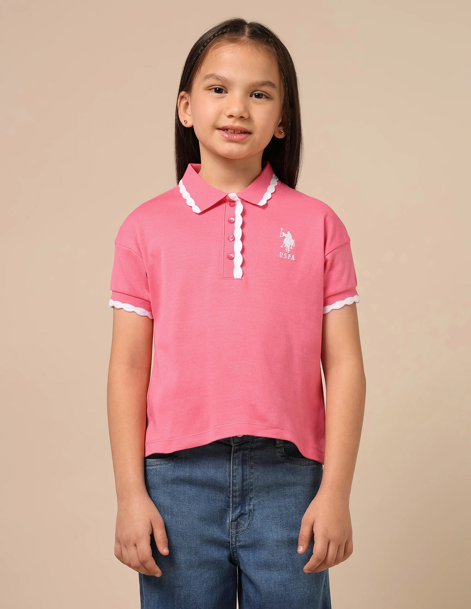 Girls Solid Boxy Fit Top - Image 6