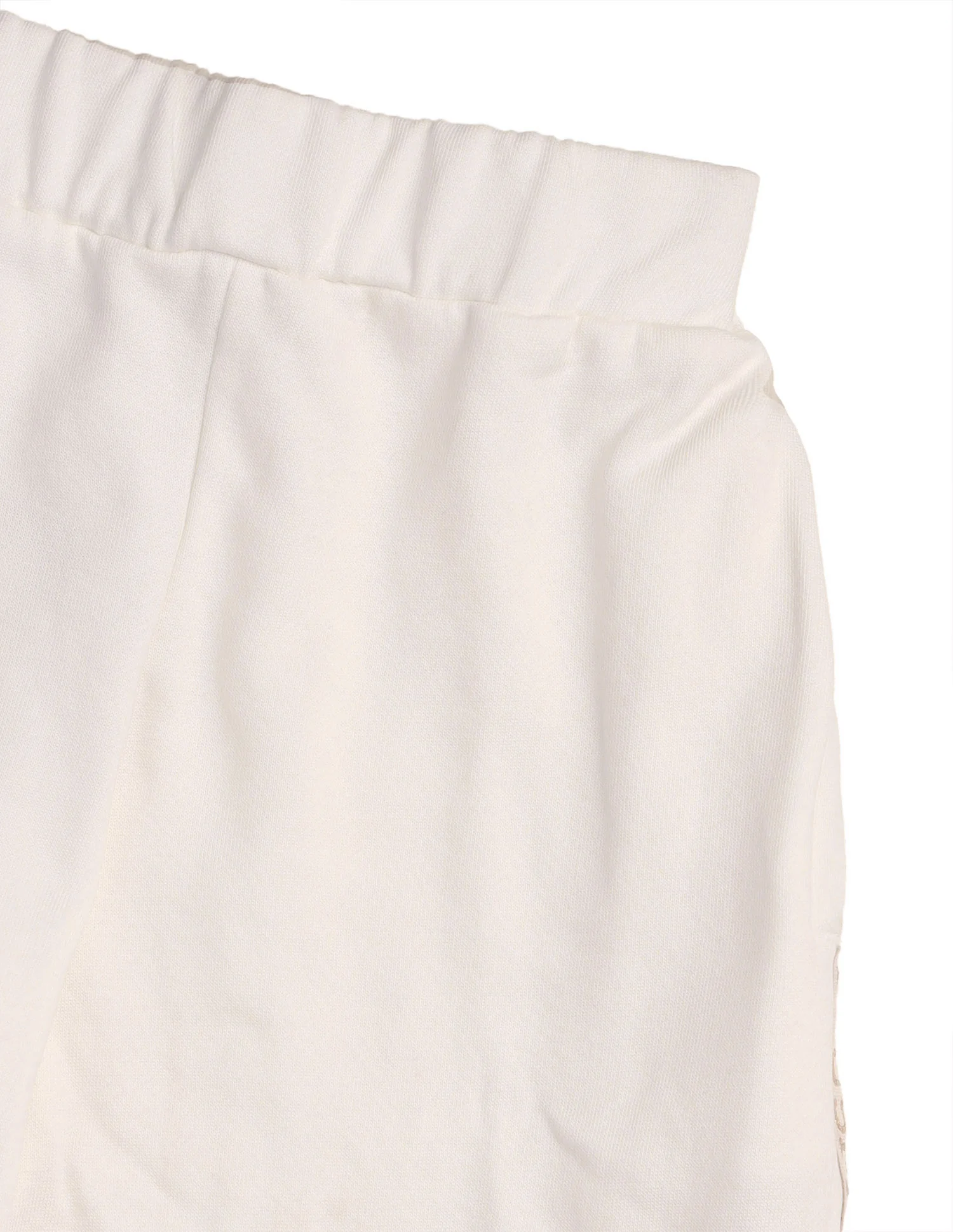 Girls Solid Brand Tape Joggers - Image 10