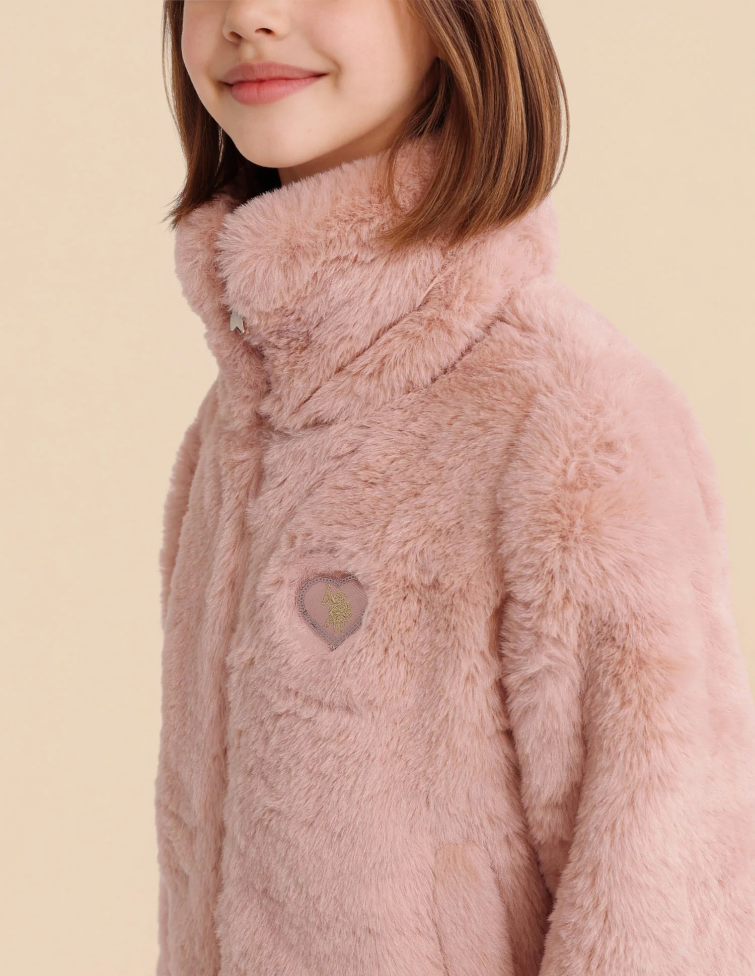 Girls Solid Comfort Fit Jacket - Image 6
