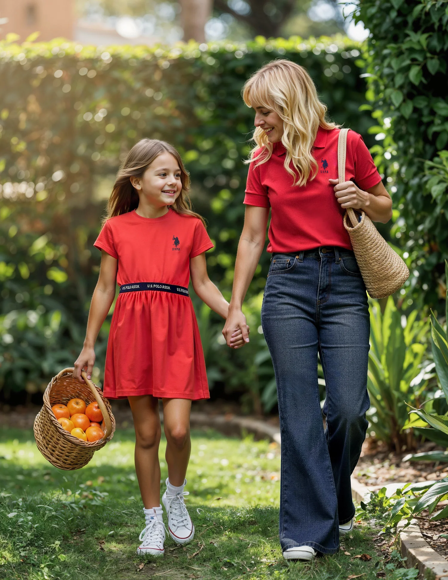 Girls Solid Fit And Flare Dress - Image 2