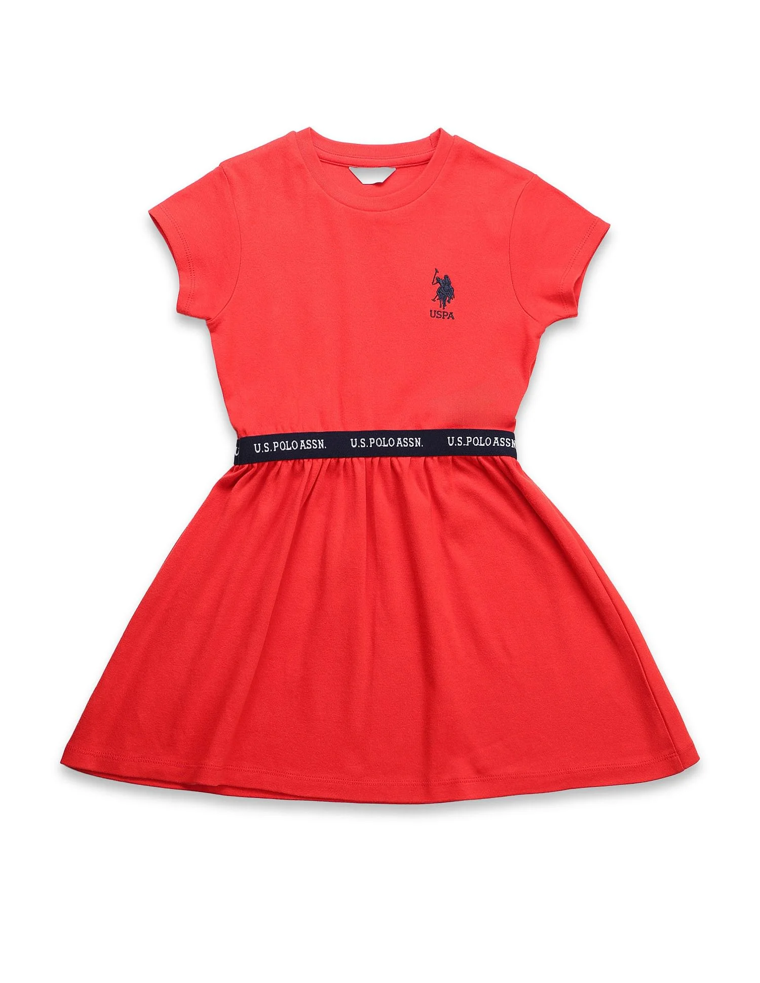 Girls Solid Fit And Flare Dress - Image 7