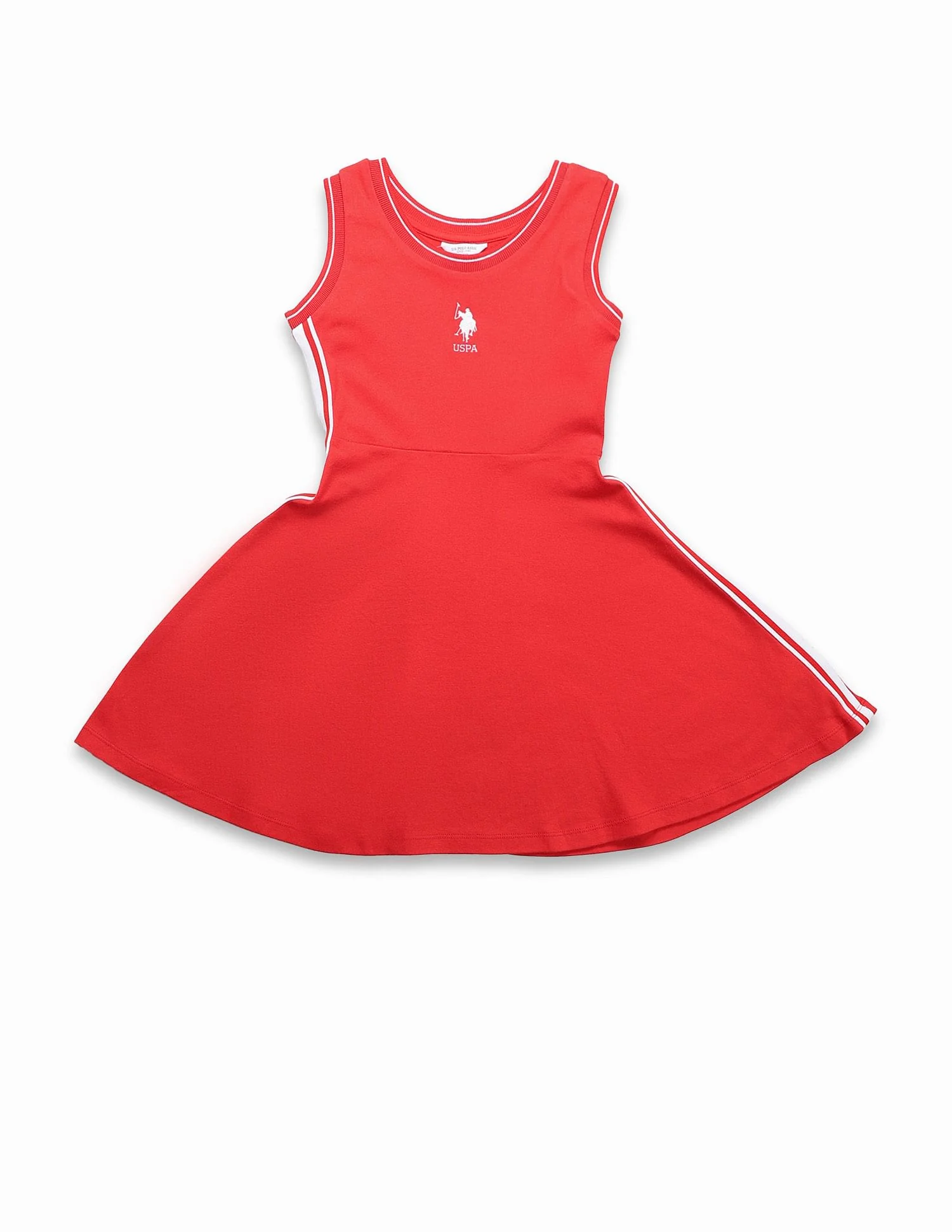 Girls Solid Fit And Flare Dress - Image 6