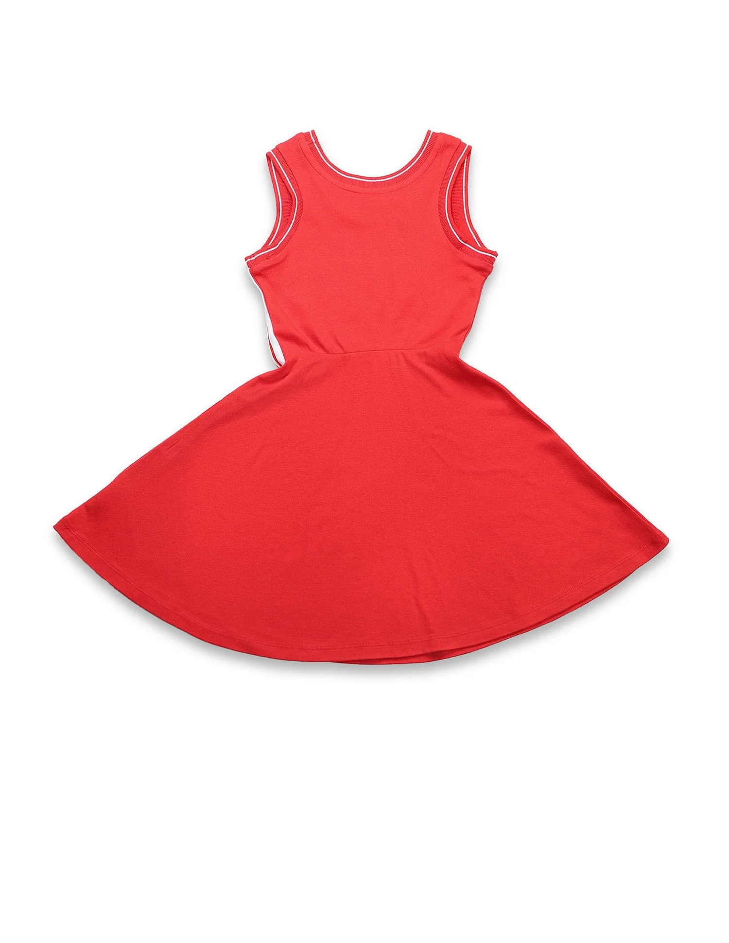 Girls Solid Fit And Flare Dress - Image 7