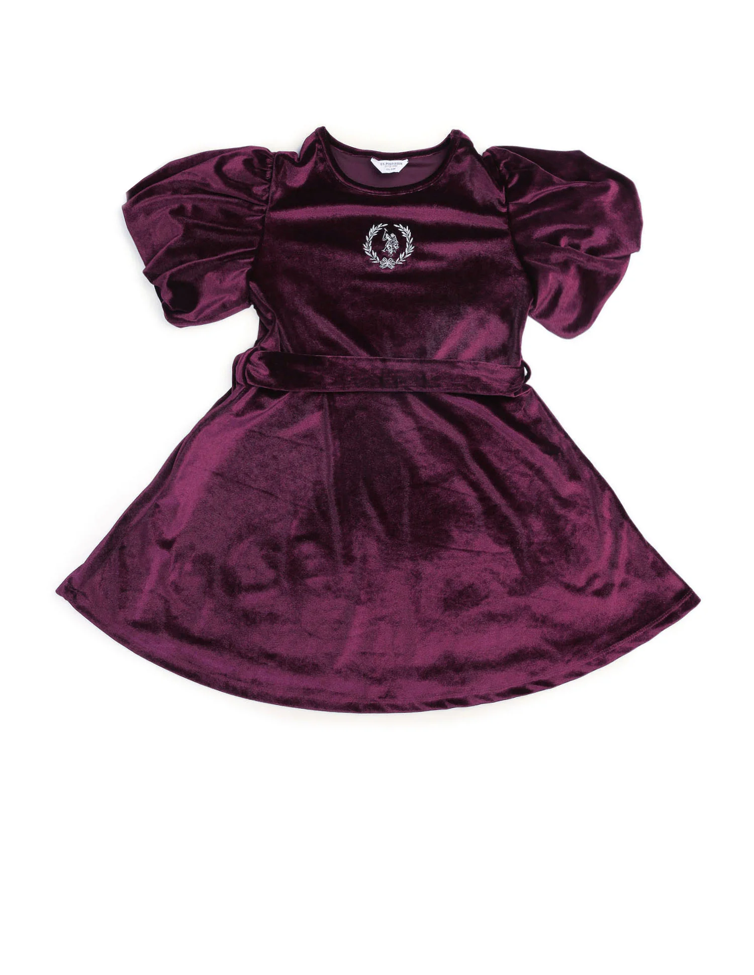 Girls Solid Fit & Flare Dress - Image 9