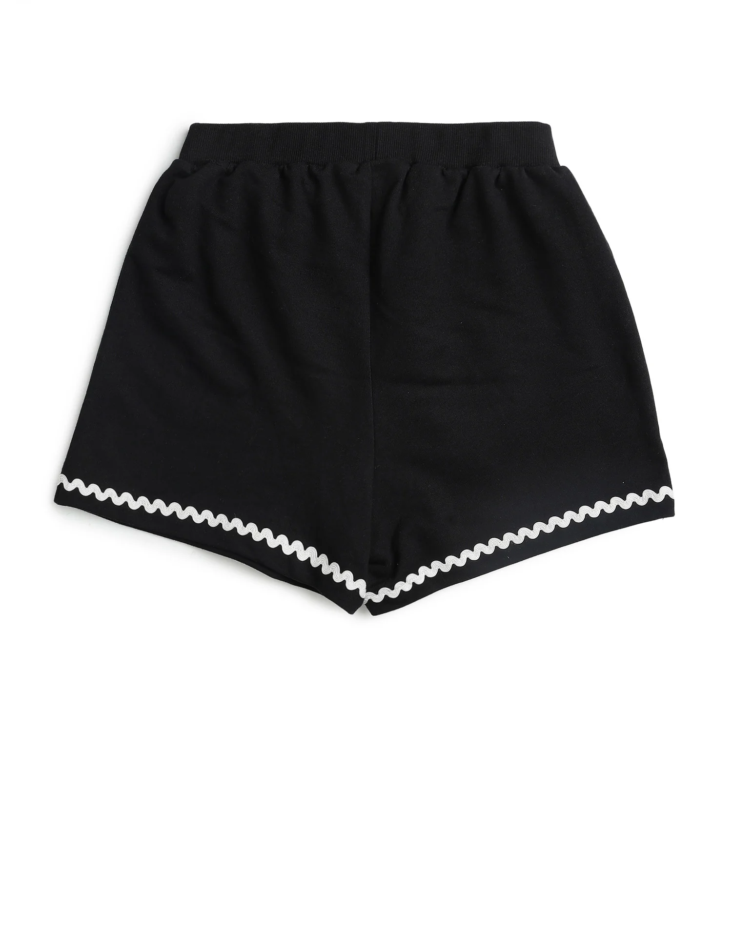 Girls Solid Lace Trim Skort - Image 9