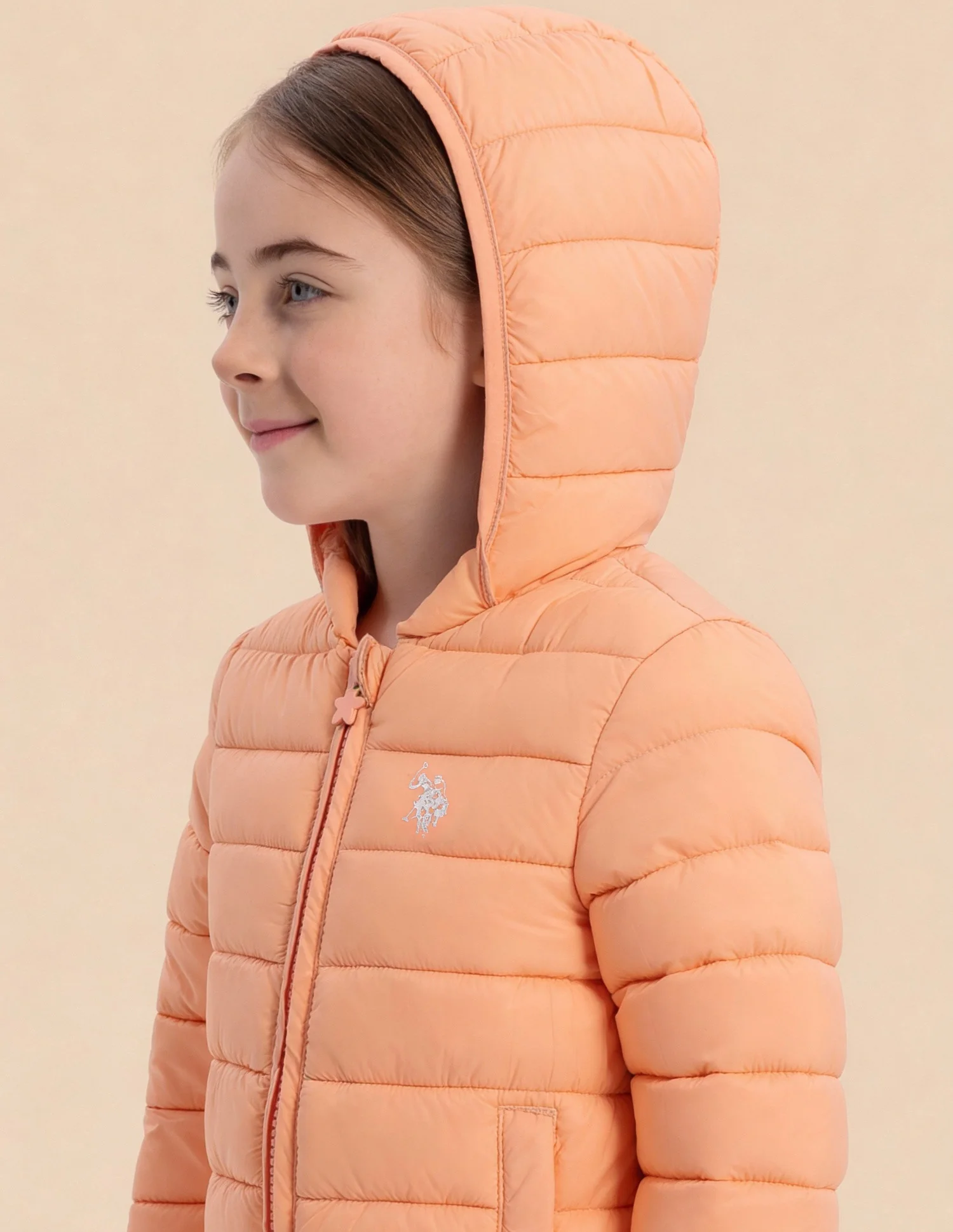 Girls Solid Packabale Jacket - Image 6