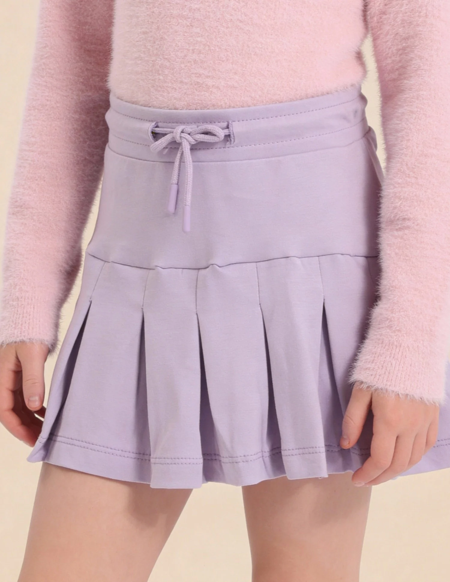 Girls Solid Pleated Skirt - Image 5