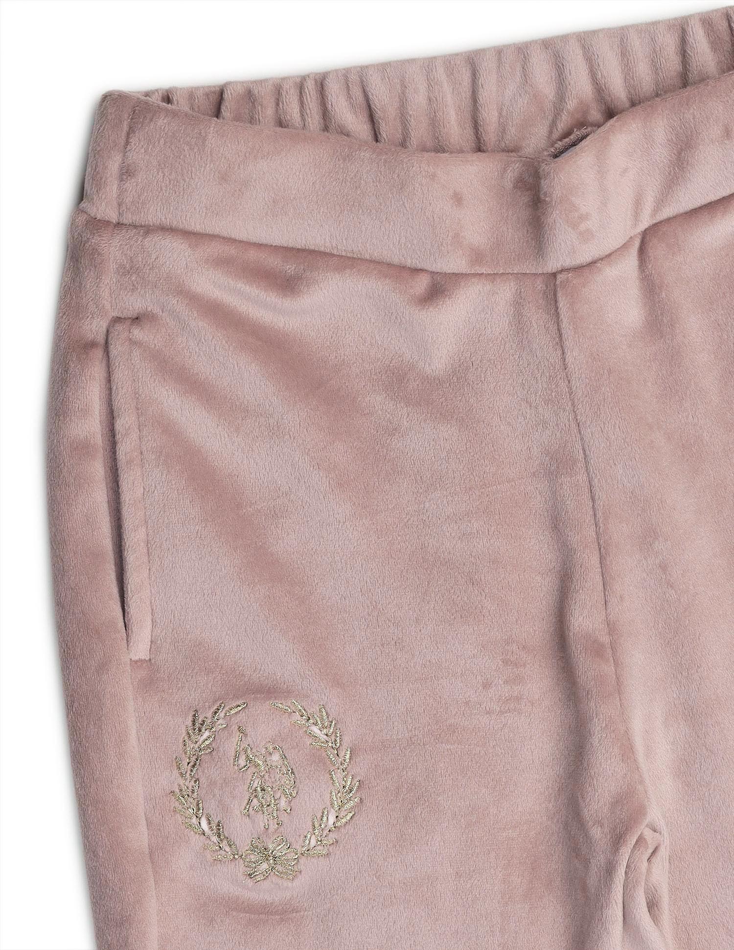 Girls Solid Regular Fit Flared Track Pants - Image 10