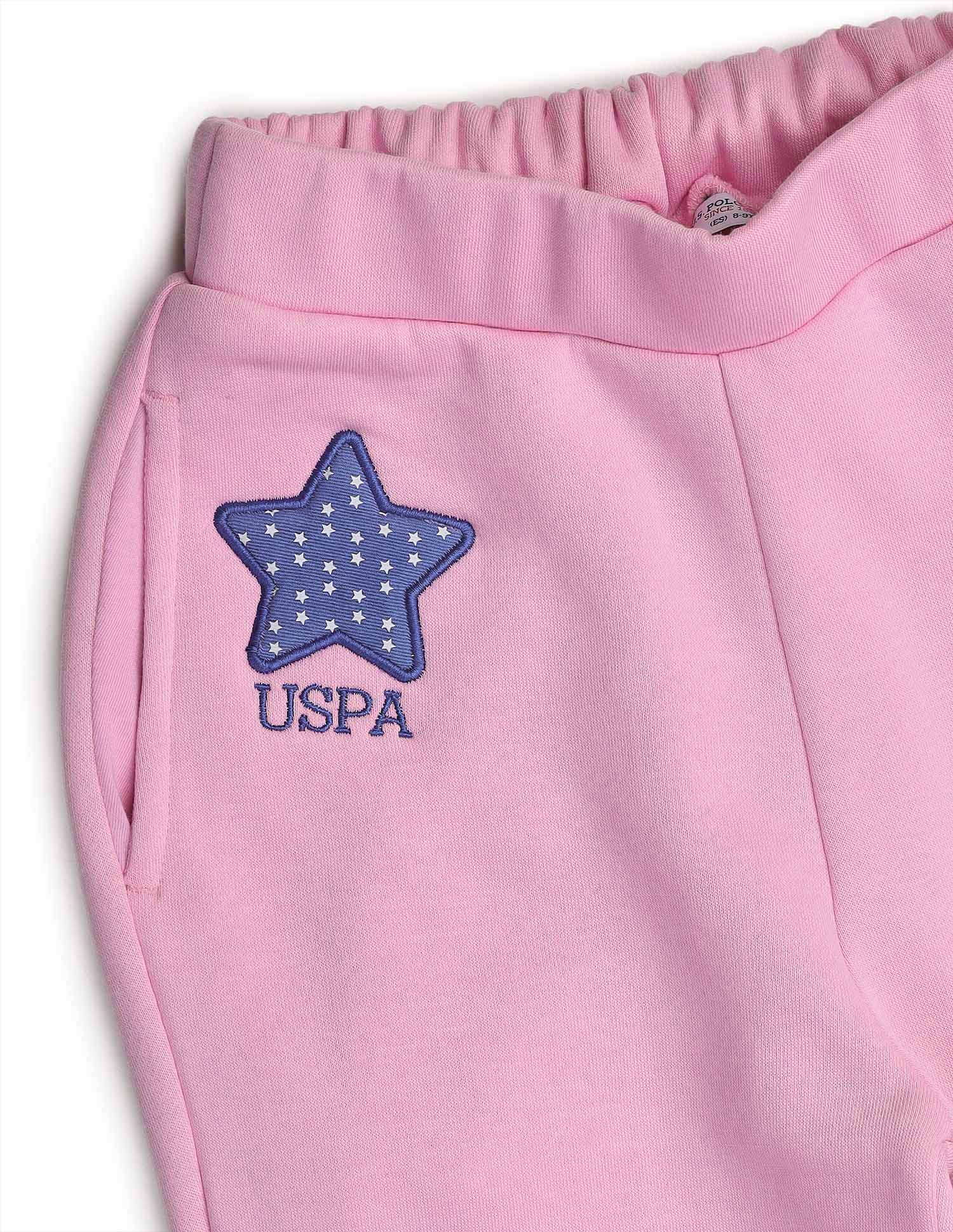 Girls Solid Regular Fit Flared Track Pants - Image 10