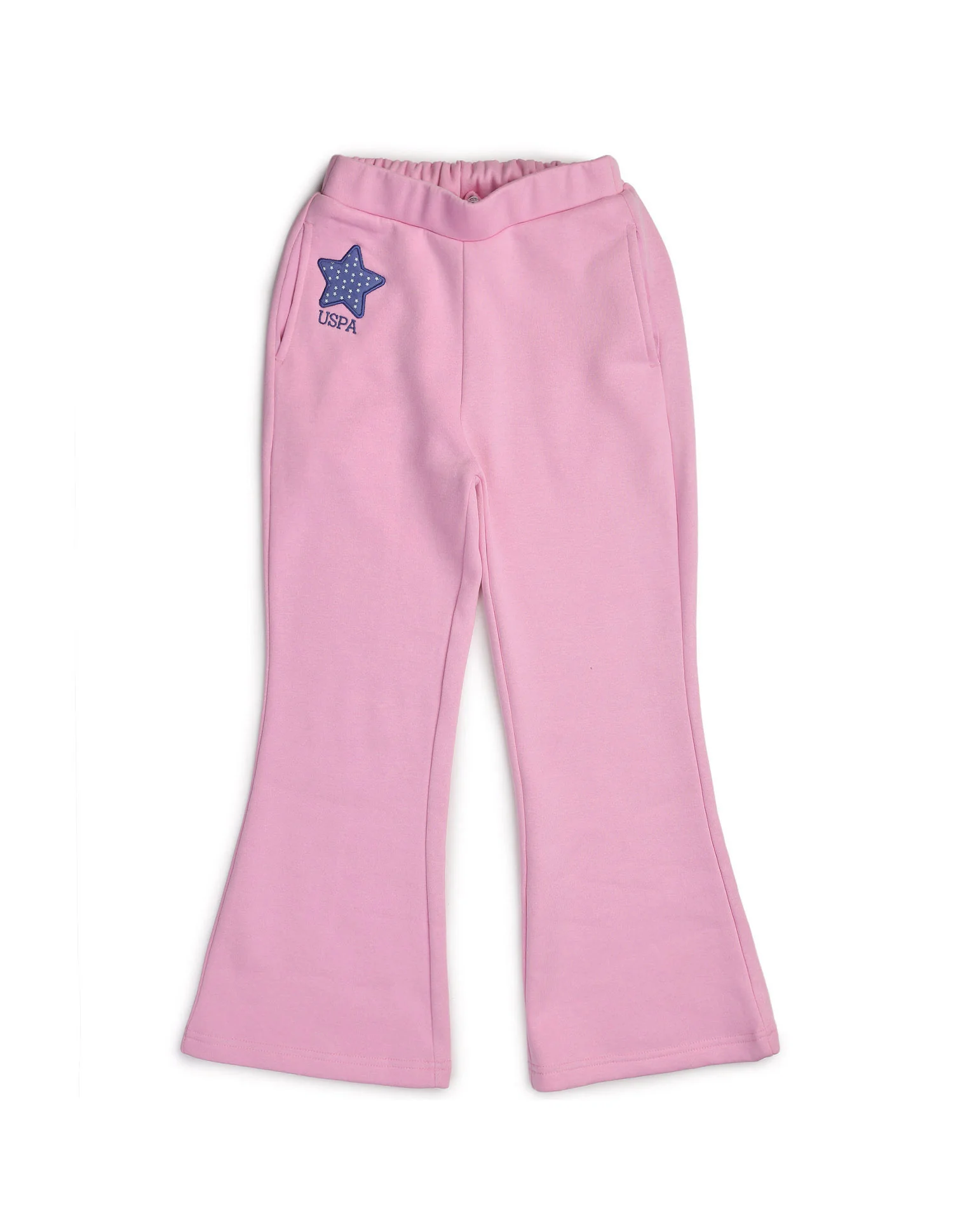 Girls Solid Regular Fit Flared Track Pants - Image 8