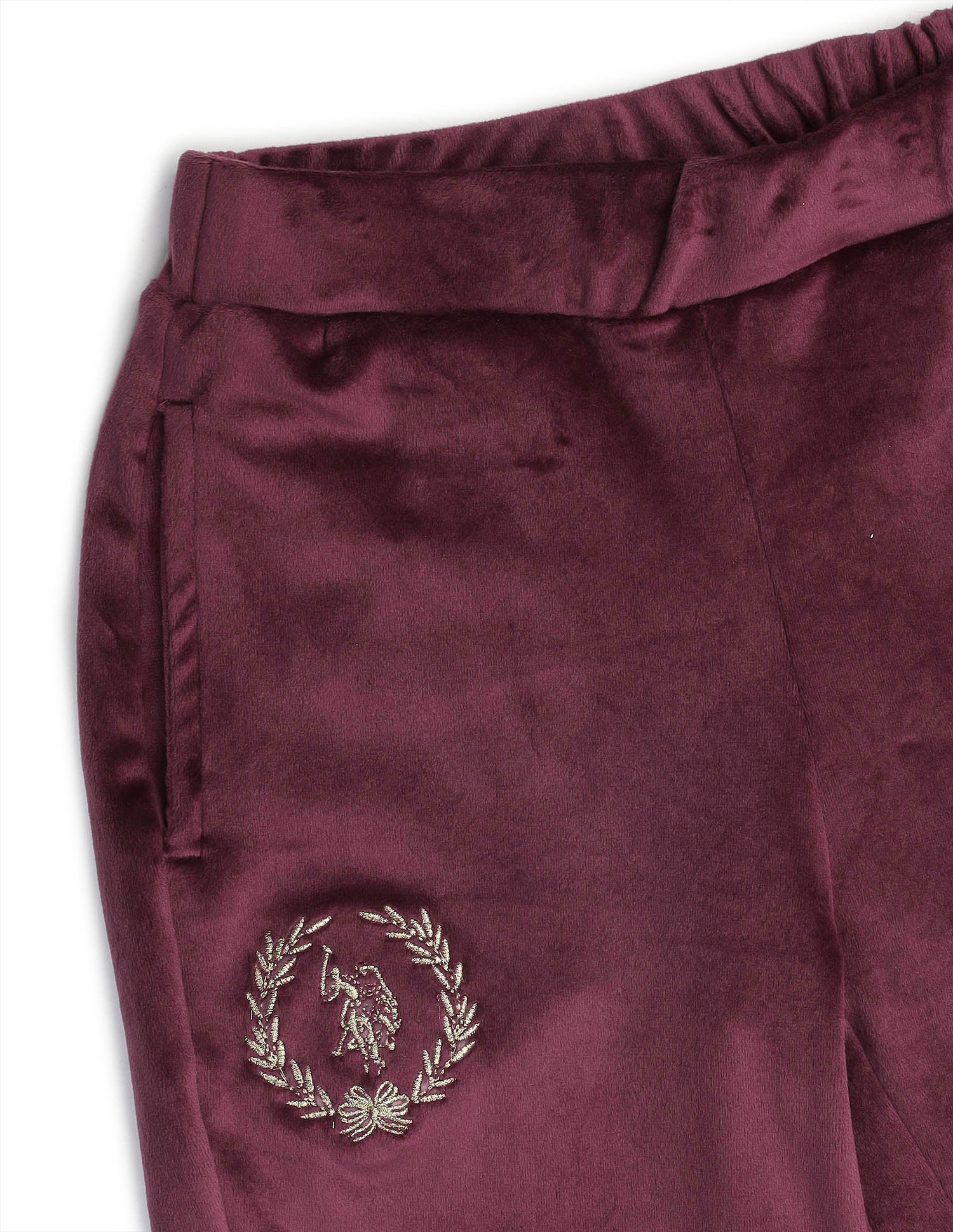 Girls Solid Regular Fit Flared Track Pants - Image 10