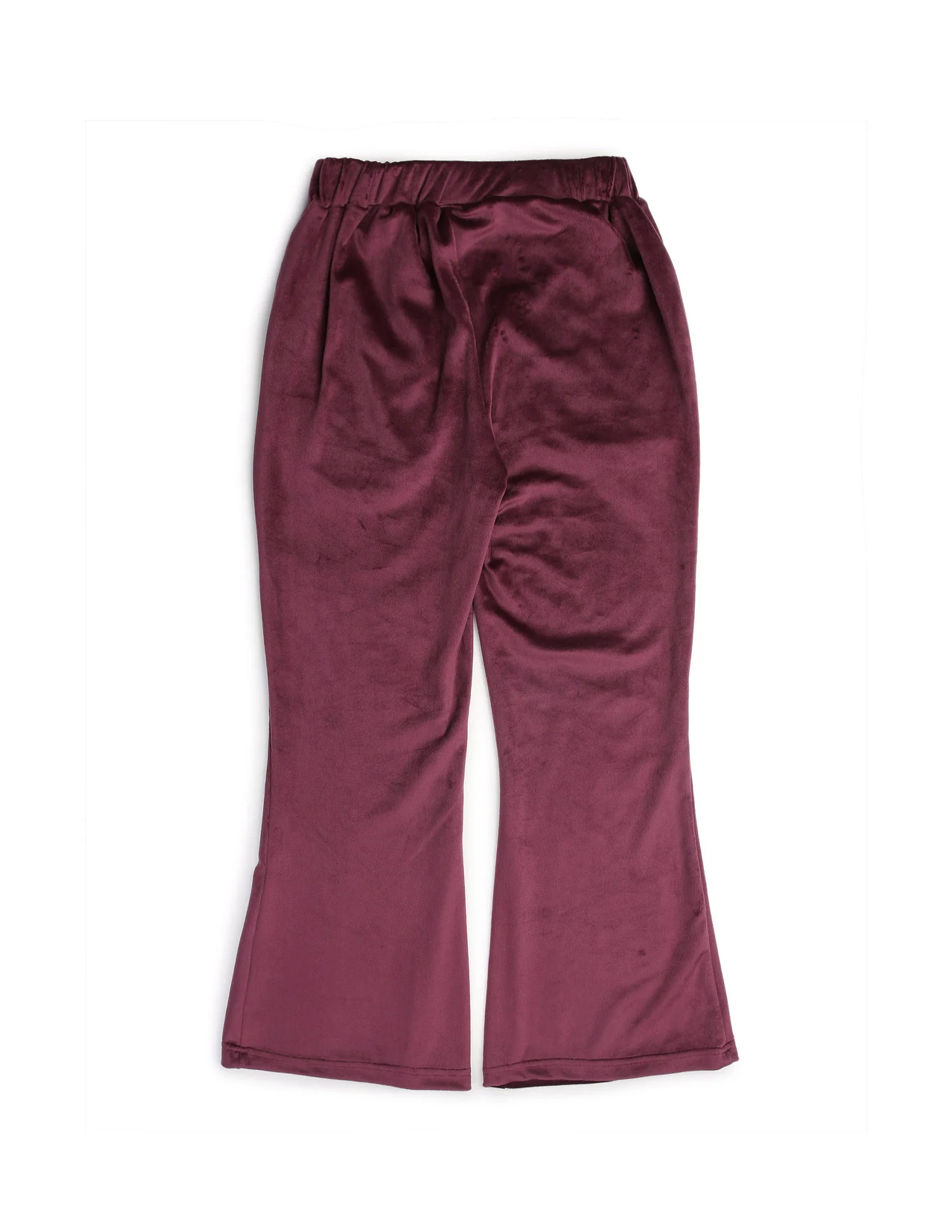 Girls Solid Regular Fit Flared Track Pants - Image 9
