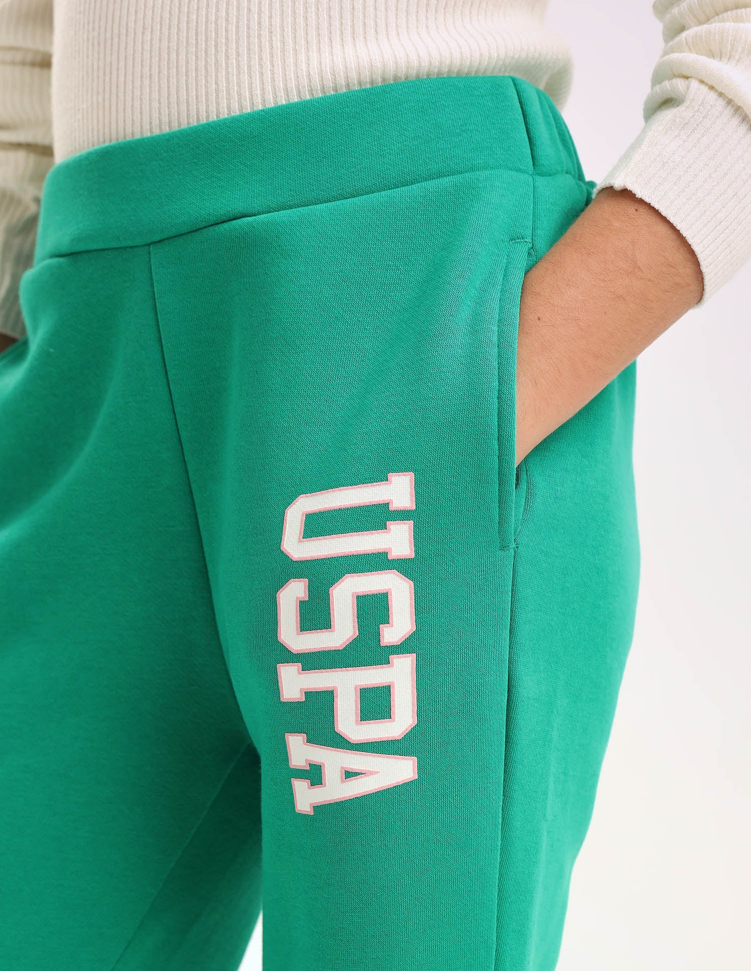 Girls Solid Regular Fit Flared Track Pants - Image 7
