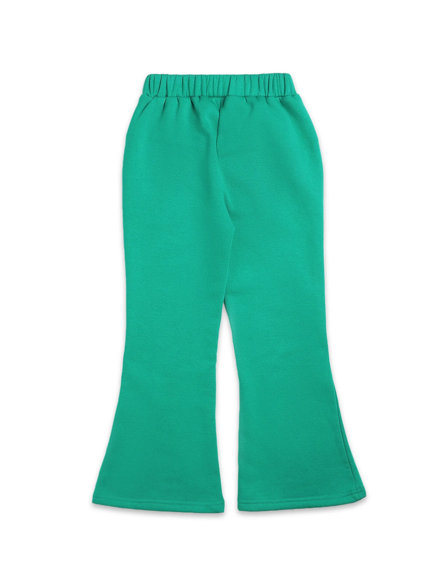 Girls Solid Regular Fit Flared Track Pants - Image 9