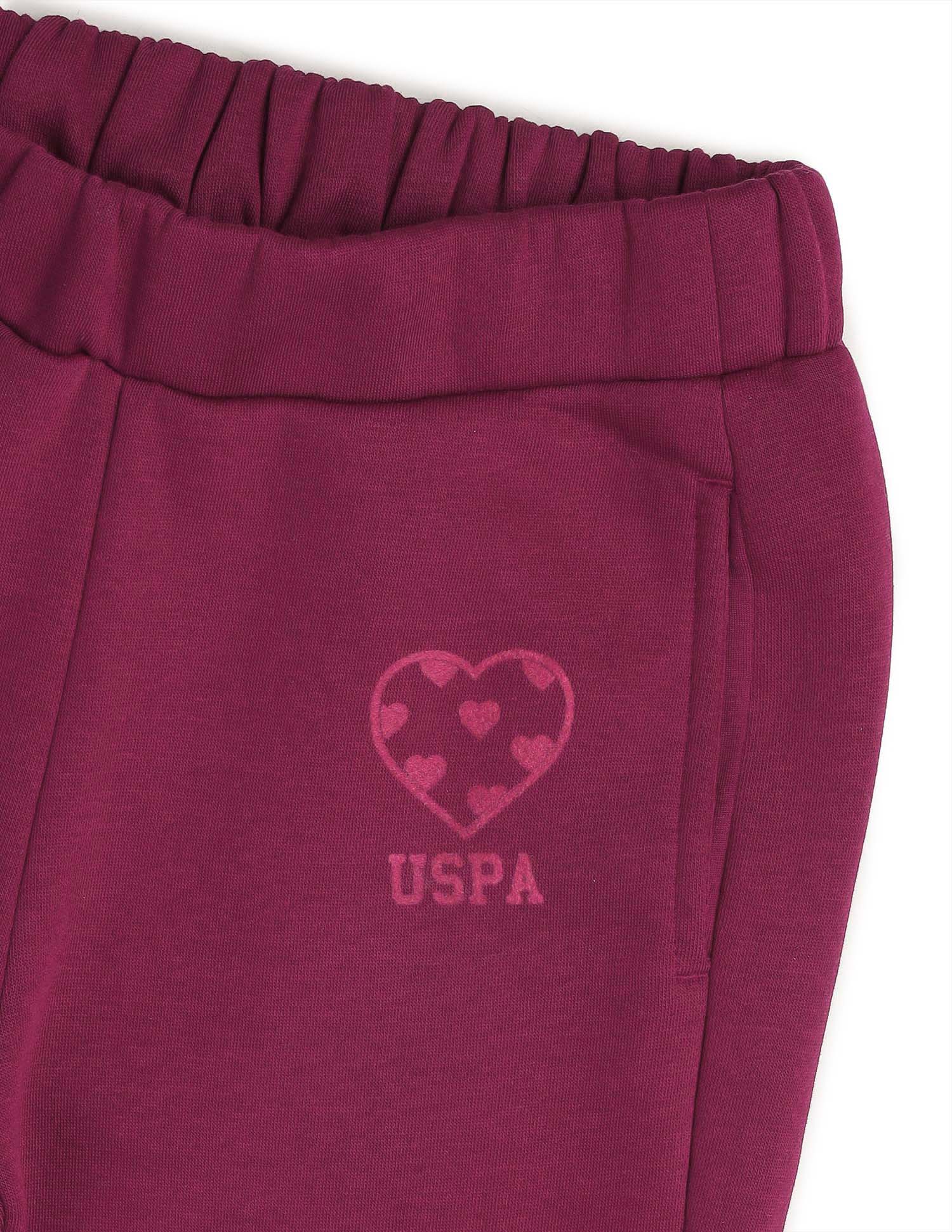 Girls Solid Regular Fit Flared Track Pants - Image 10