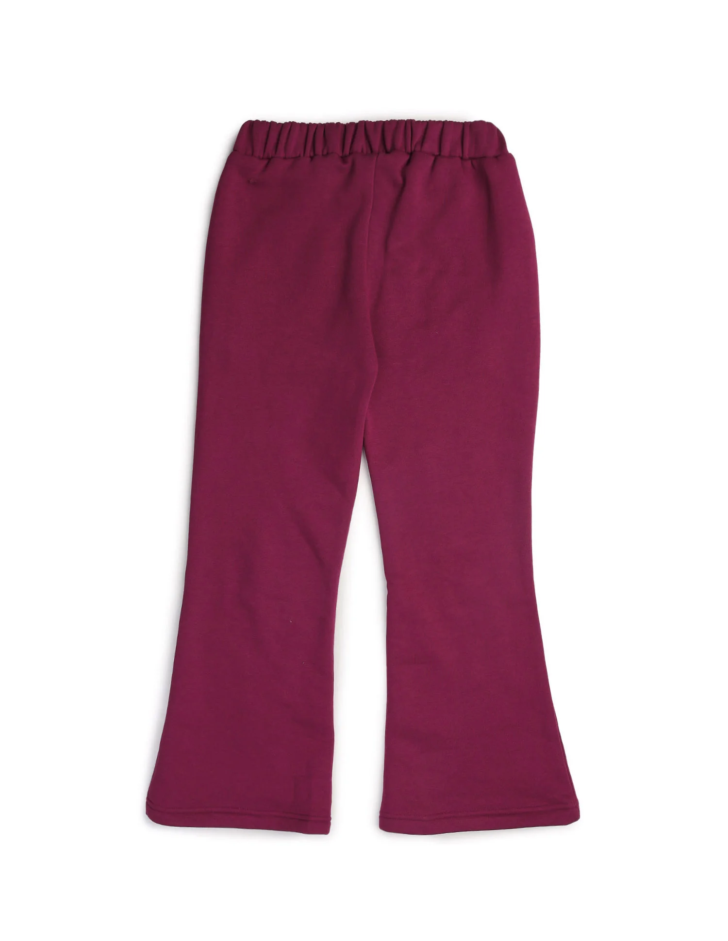 Girls Solid Regular Fit Flared Track Pants - Image 9