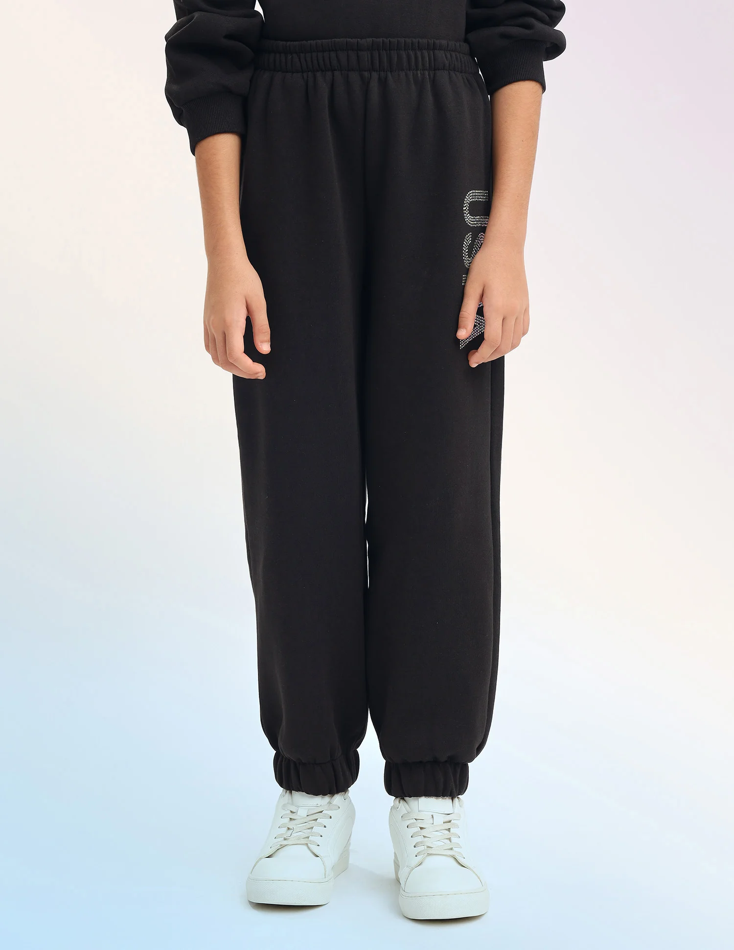 Girls Solid Regular Fit Joggers - Image 6