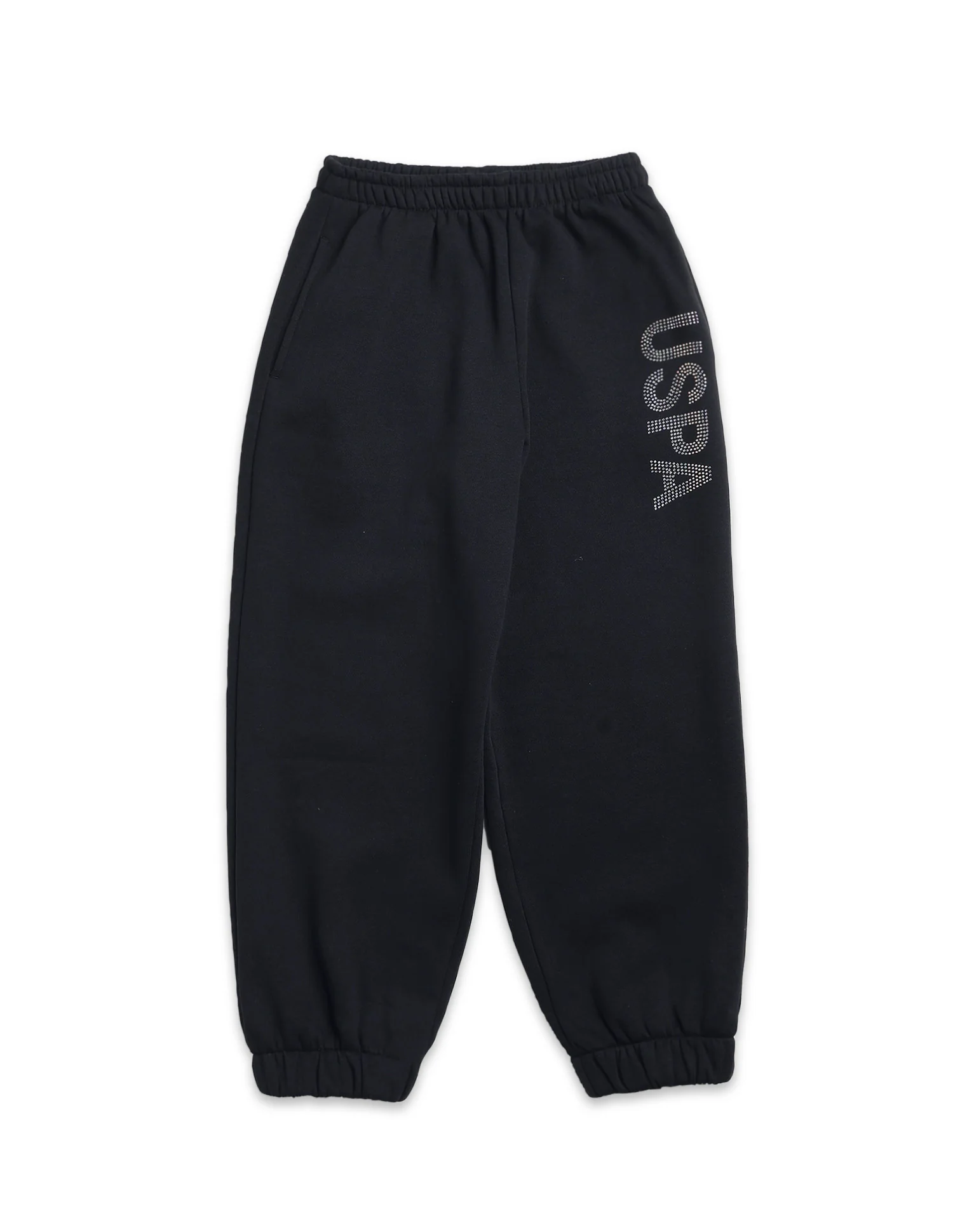 Girls Solid Regular Fit Joggers - Image 8