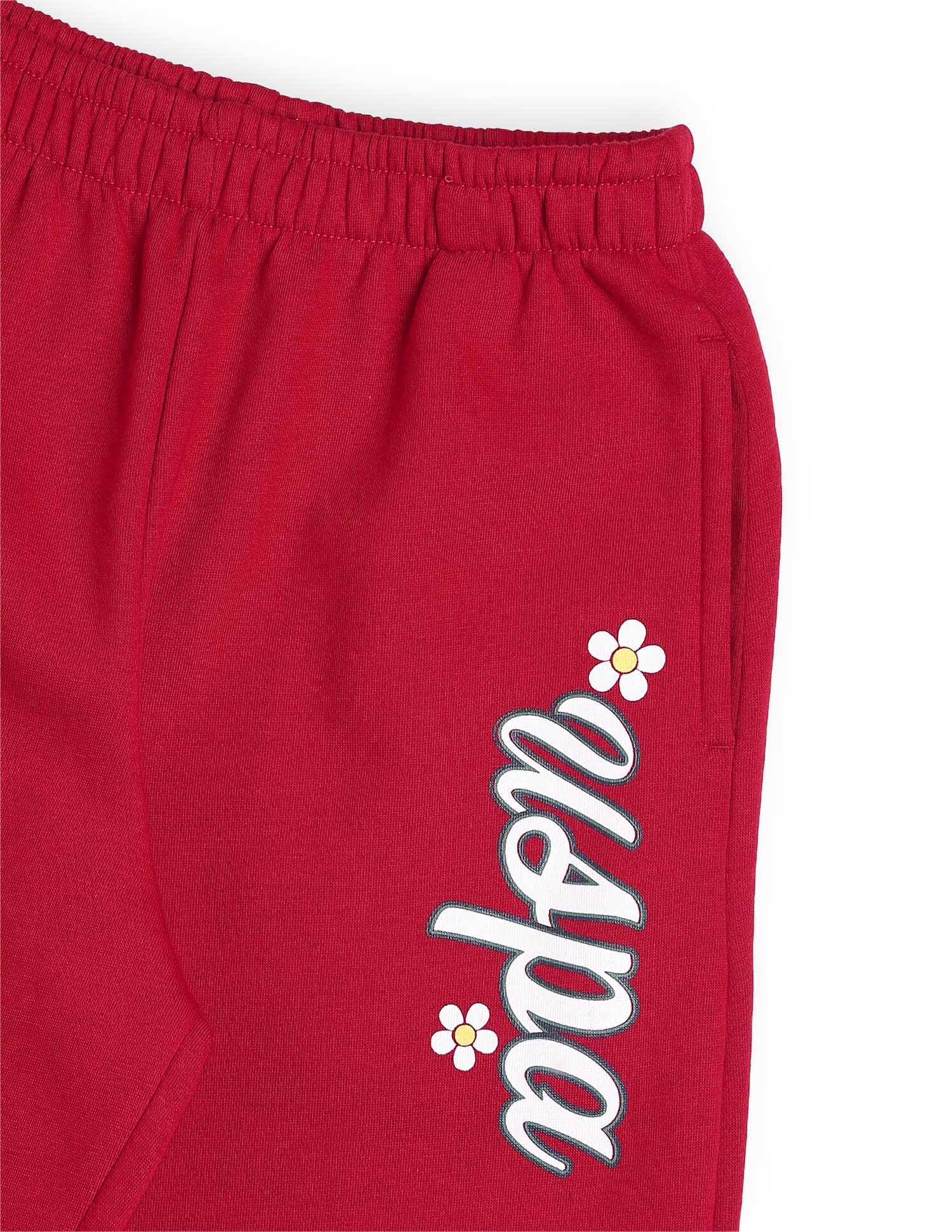Girls Solid Regular Fit Joggers - Image 10