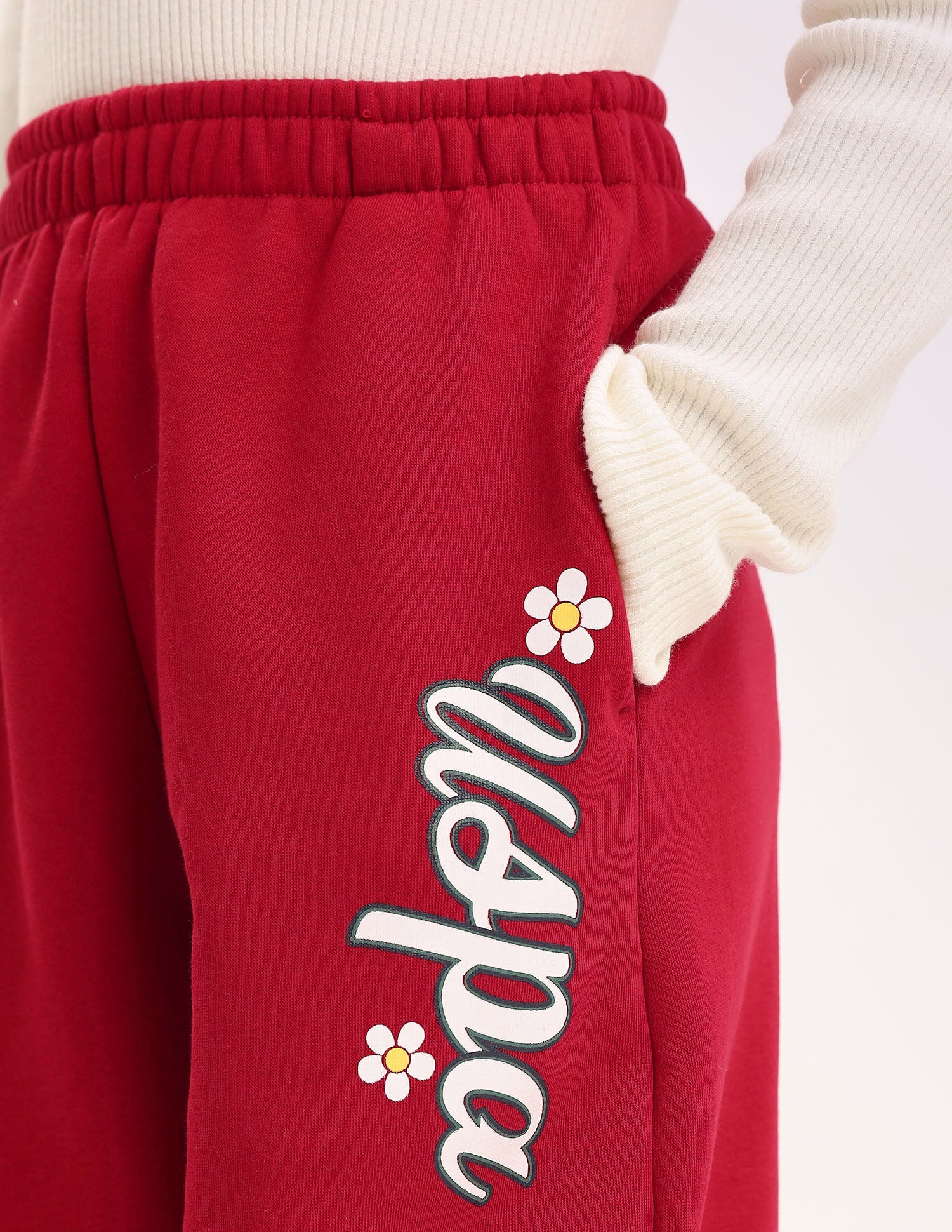 Girls Solid Regular Fit Joggers - Image 7