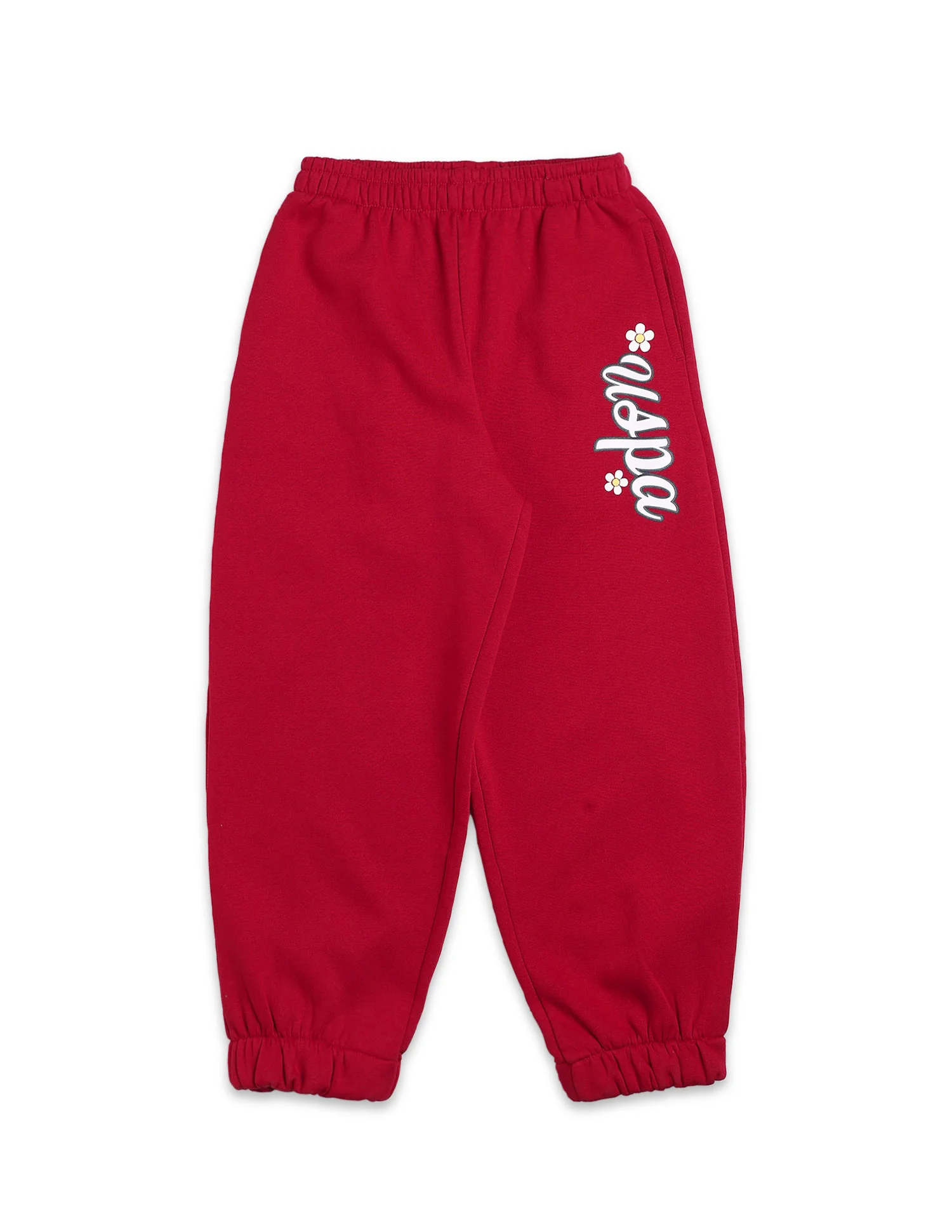 Girls Solid Regular Fit Joggers - Image 8